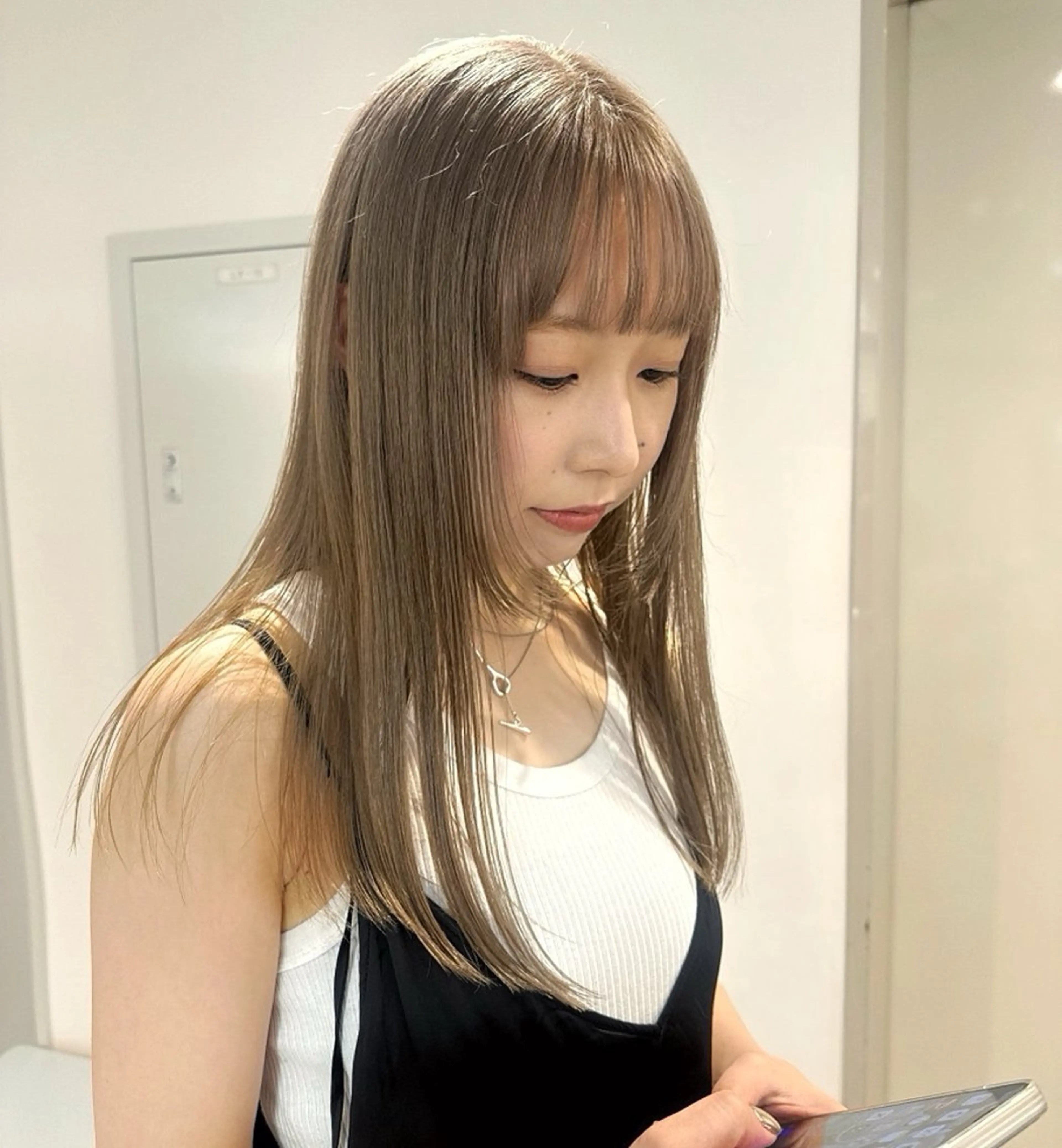 カラー メンズ メンズブリーチ ベージュカラー ブリーチ ミルクティーベージュ 🫧ブリーチカラー/ ボブ🫧madokaのヘアスタイル