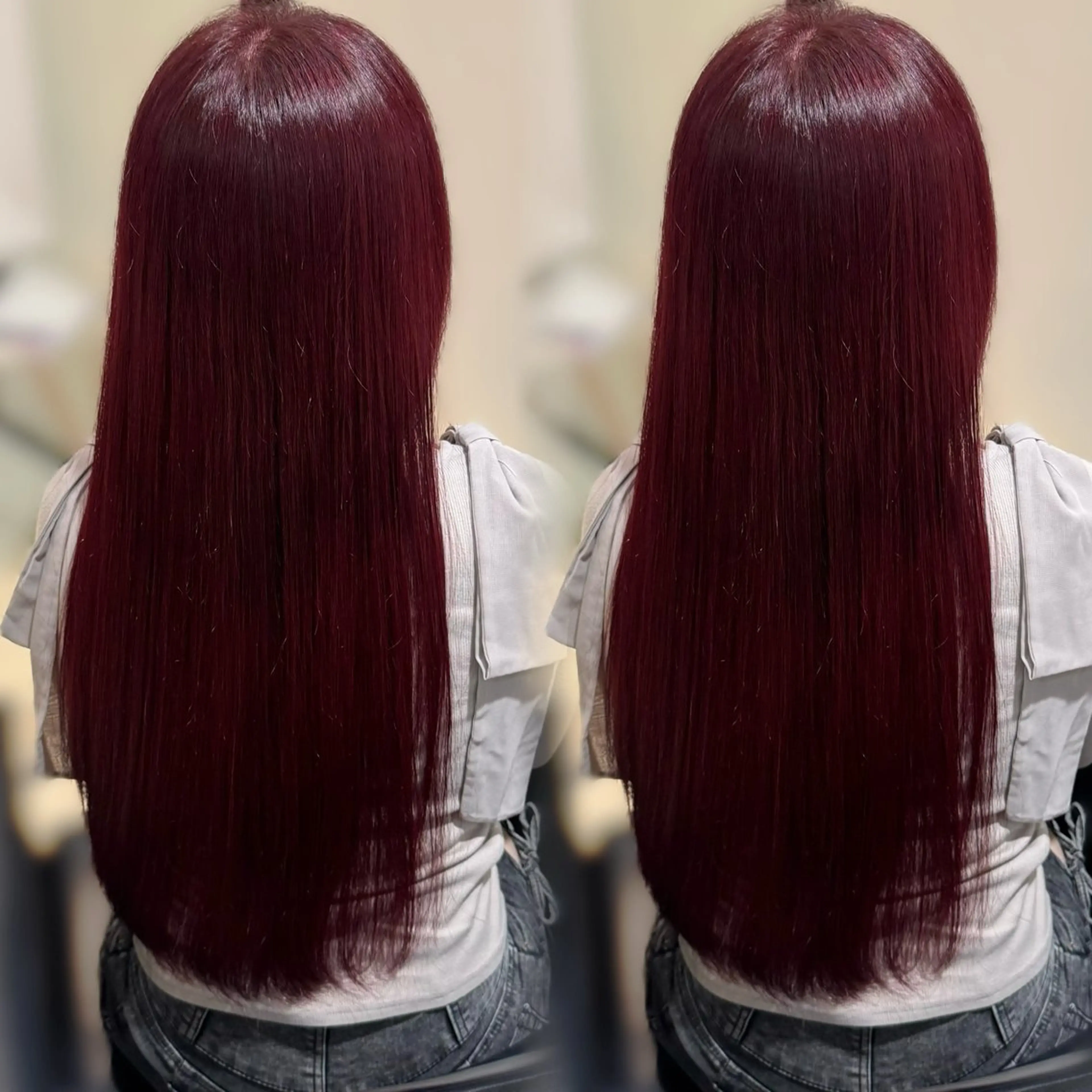 ロング カラー カット ヘアカラー トリートメント ブリーチなしカラー kana🐱のヘアスタイル