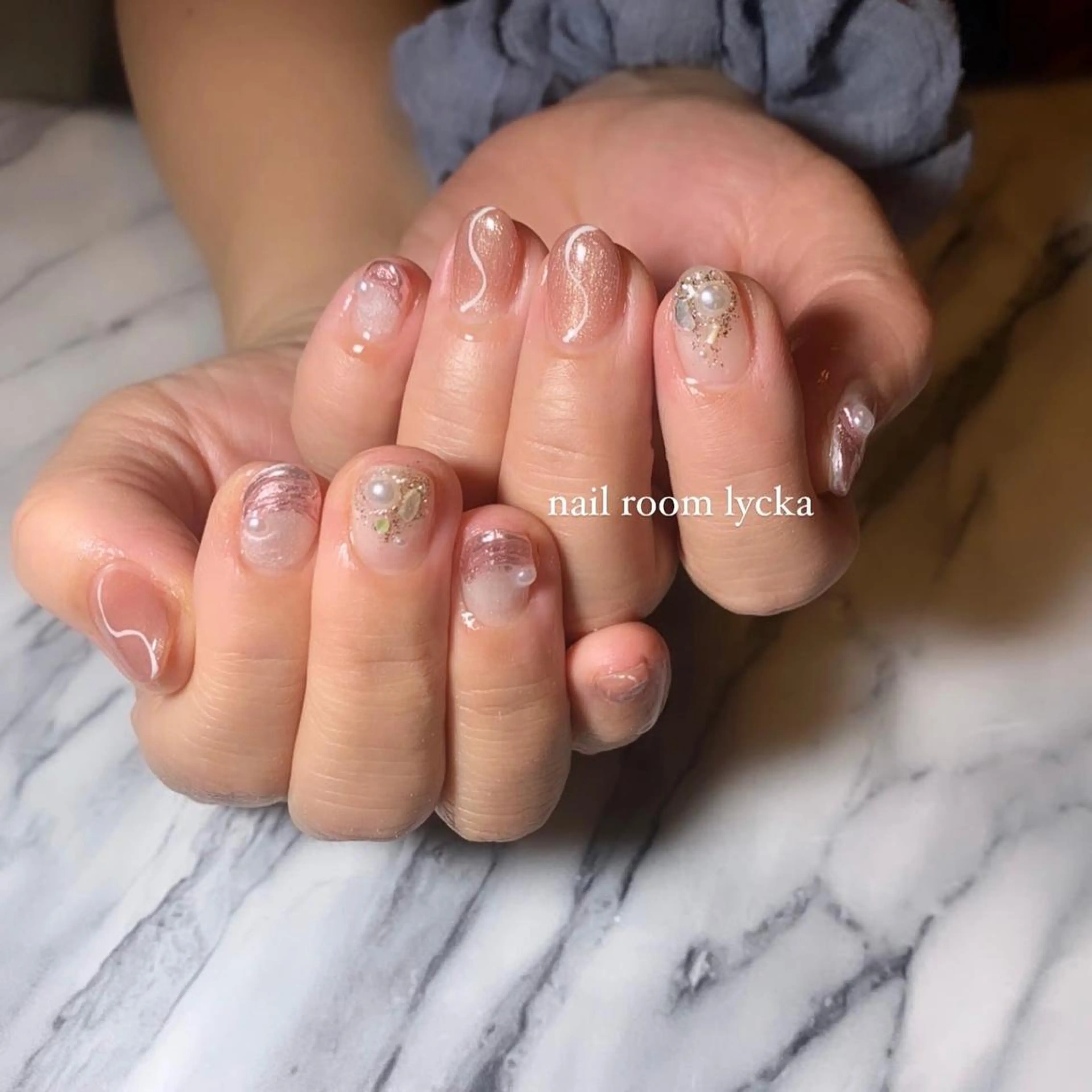 ネイル ﾈｲﾙﾙｰﾑﾘｯｶ 𝐦𝐚𝐲𝐮のネイルデザイン