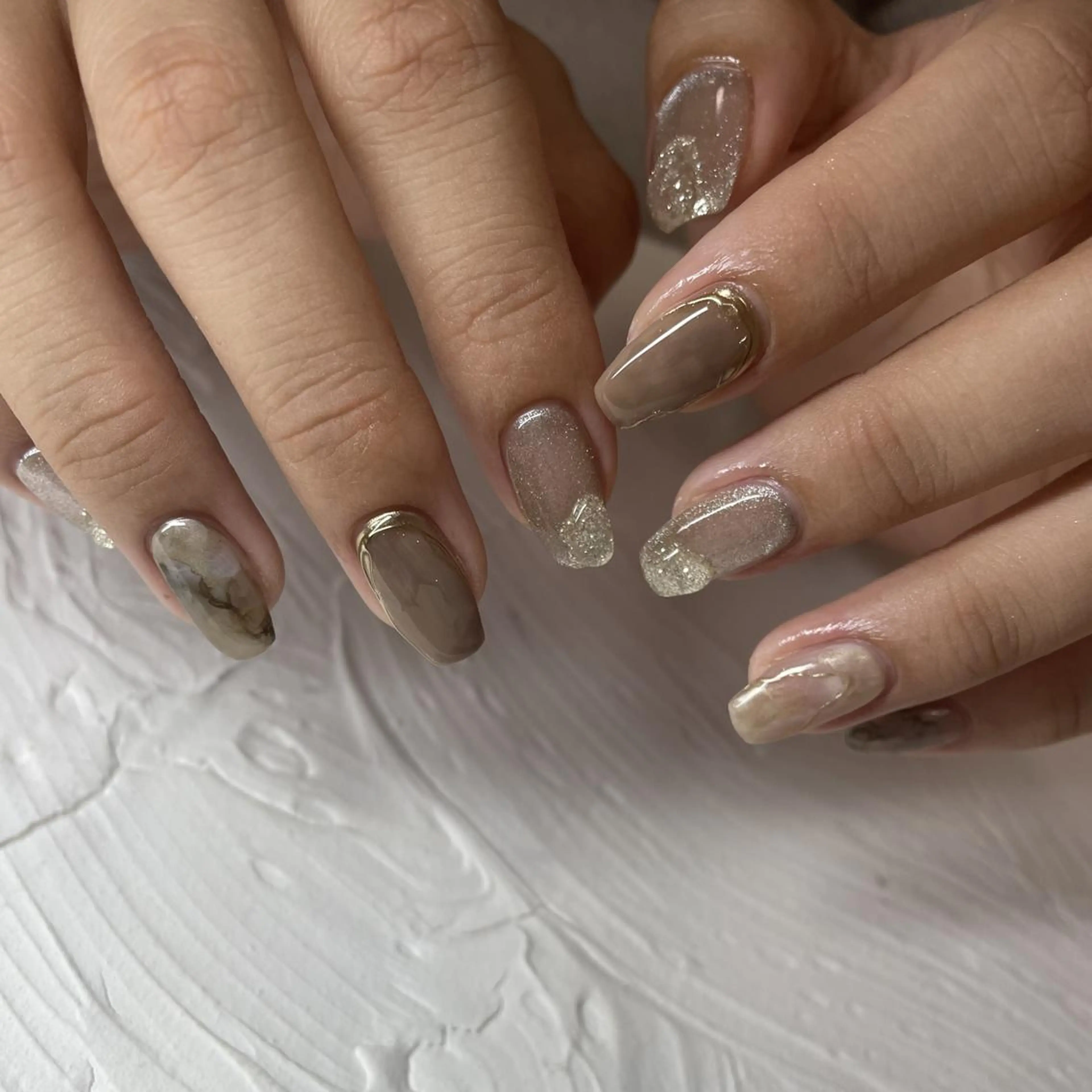 ネイル p.o.n.所属・🫧aku🫧 自由が丘／フィルインのネイルデザイン