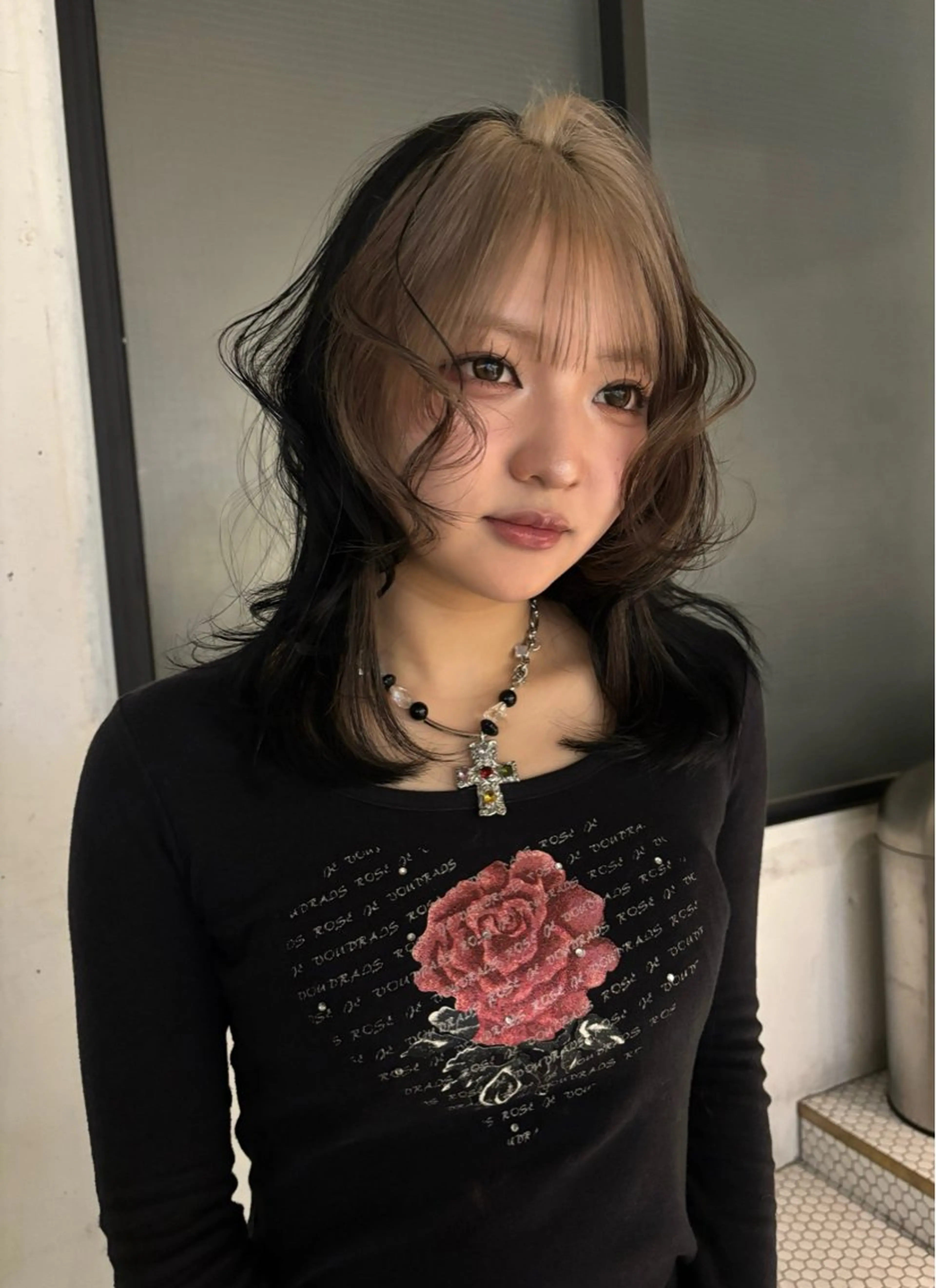 セミロング 艶カラー🎀メンズ ショートasunaのヘアスタイル