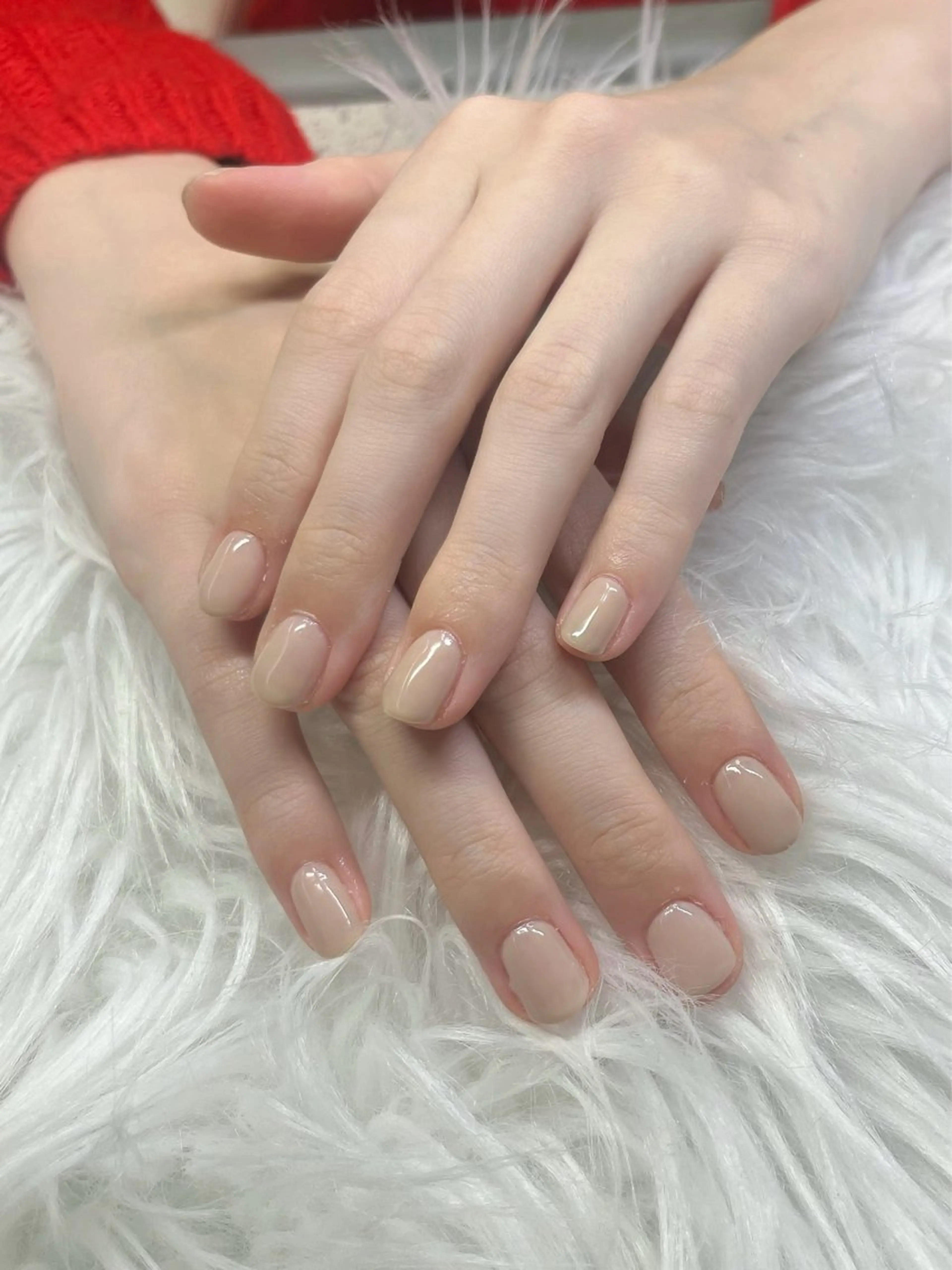 ネイル オフィスネイル ワンカラーネイル シンプルネイル ハンドネイル フットネイル chai 上本町 sakuraのネイルデザイン