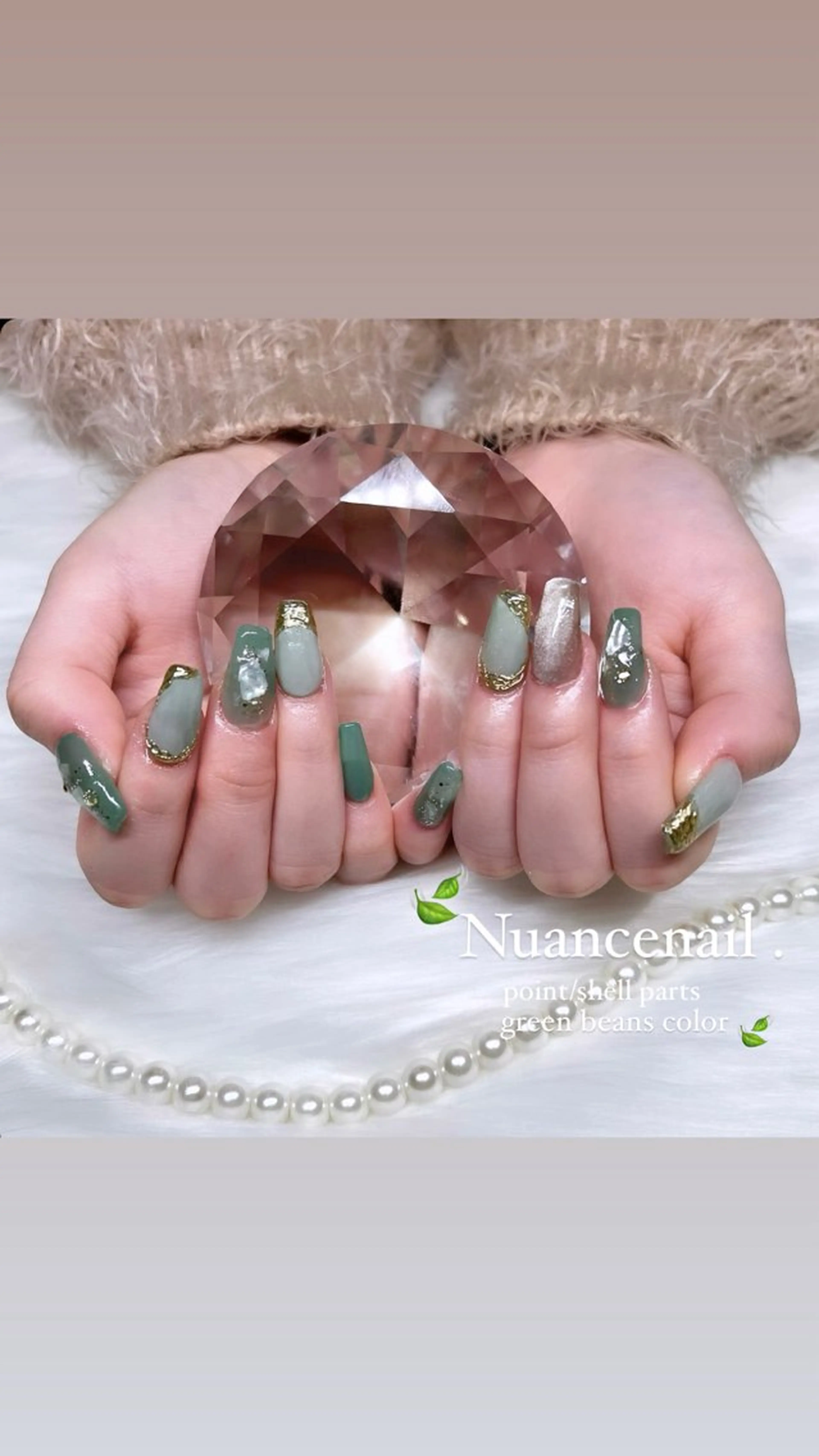 ネイル ミラーネイル スカルプネイル Kobayashi Komugiのネイルデザイン