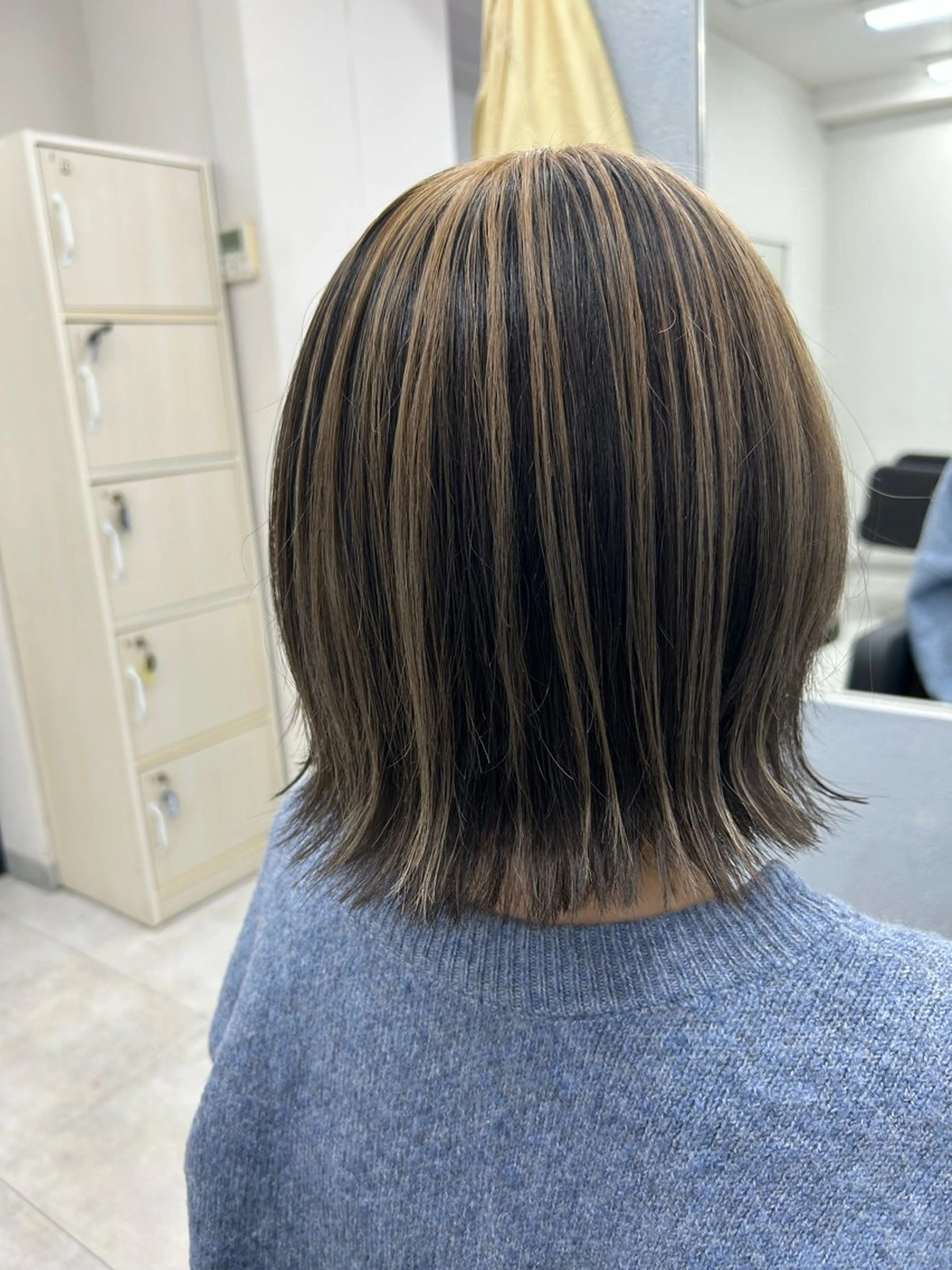 ミディアム カット ヘアカラー カットモデル急募🌈 技術責任者久保のヘアスタイル