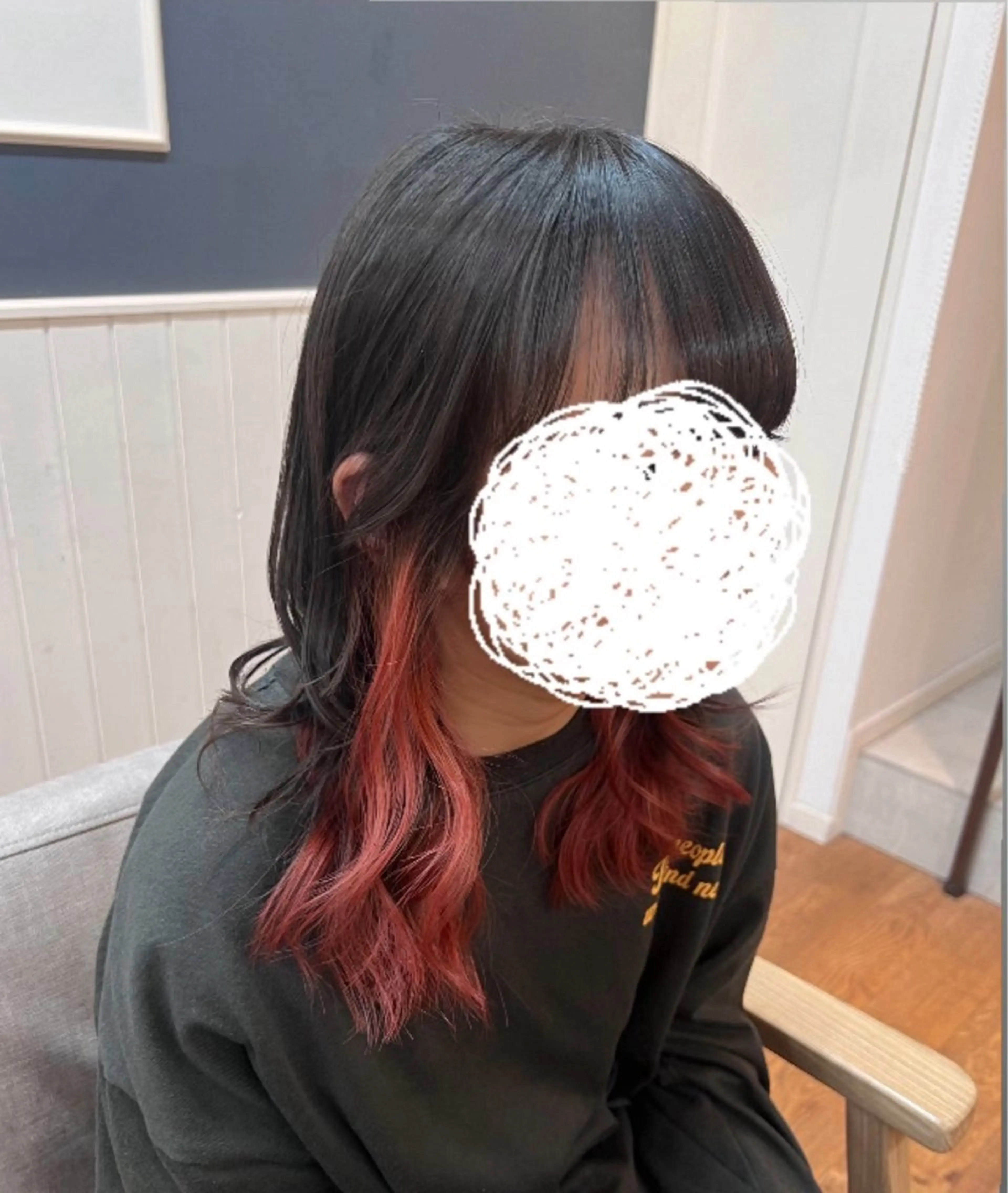 ミディアム カラー カット ヘアカラー トリートメント ✂︎HITOMI✂︎ 副店長のヘアスタイル