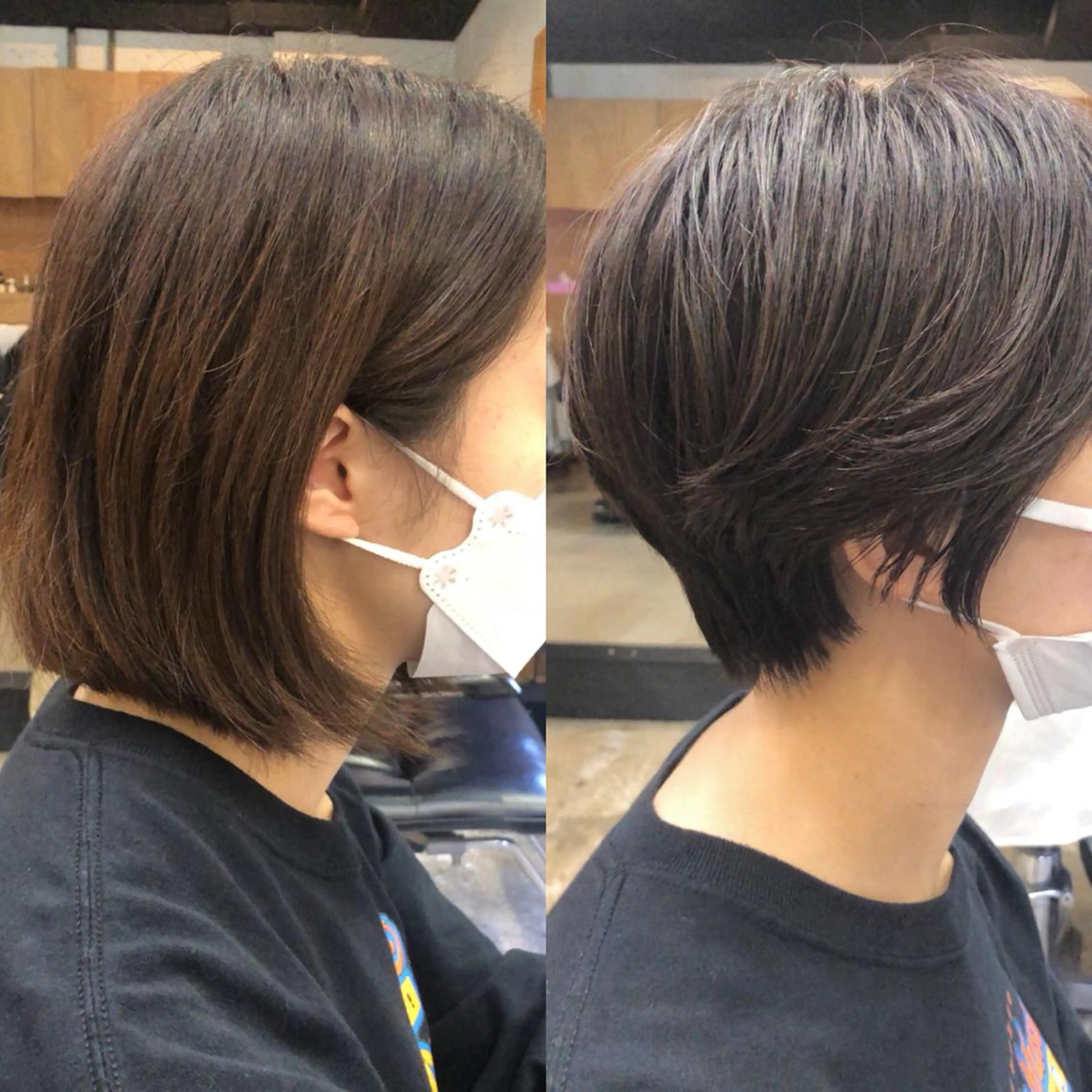 ショート カラー 骨格診断🍃ショート /ショートボブ✨岡元のヘアスタイル