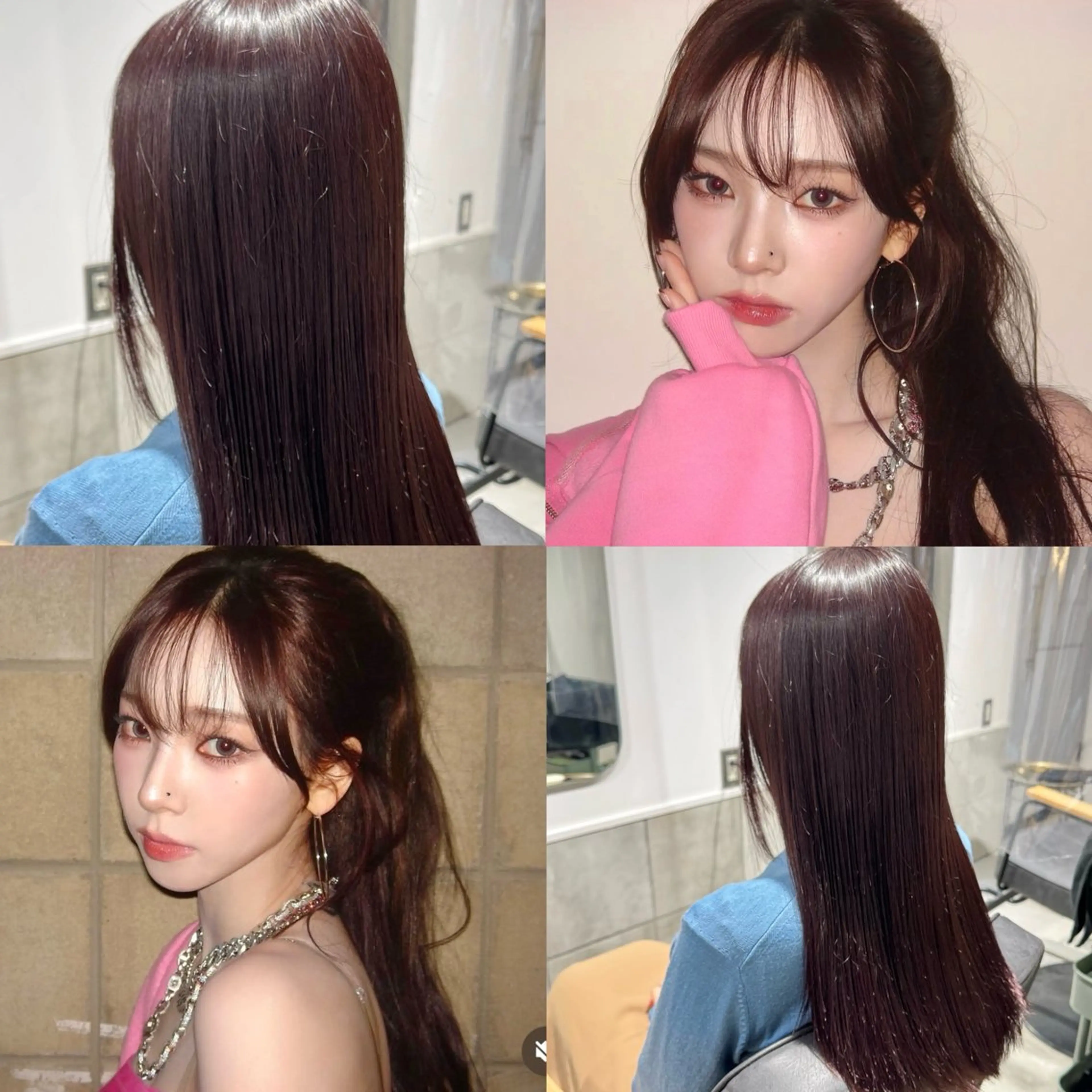 ロング カラー 𝐇𝐢𝐧𝐚 ⟡.·のヘアスタイル