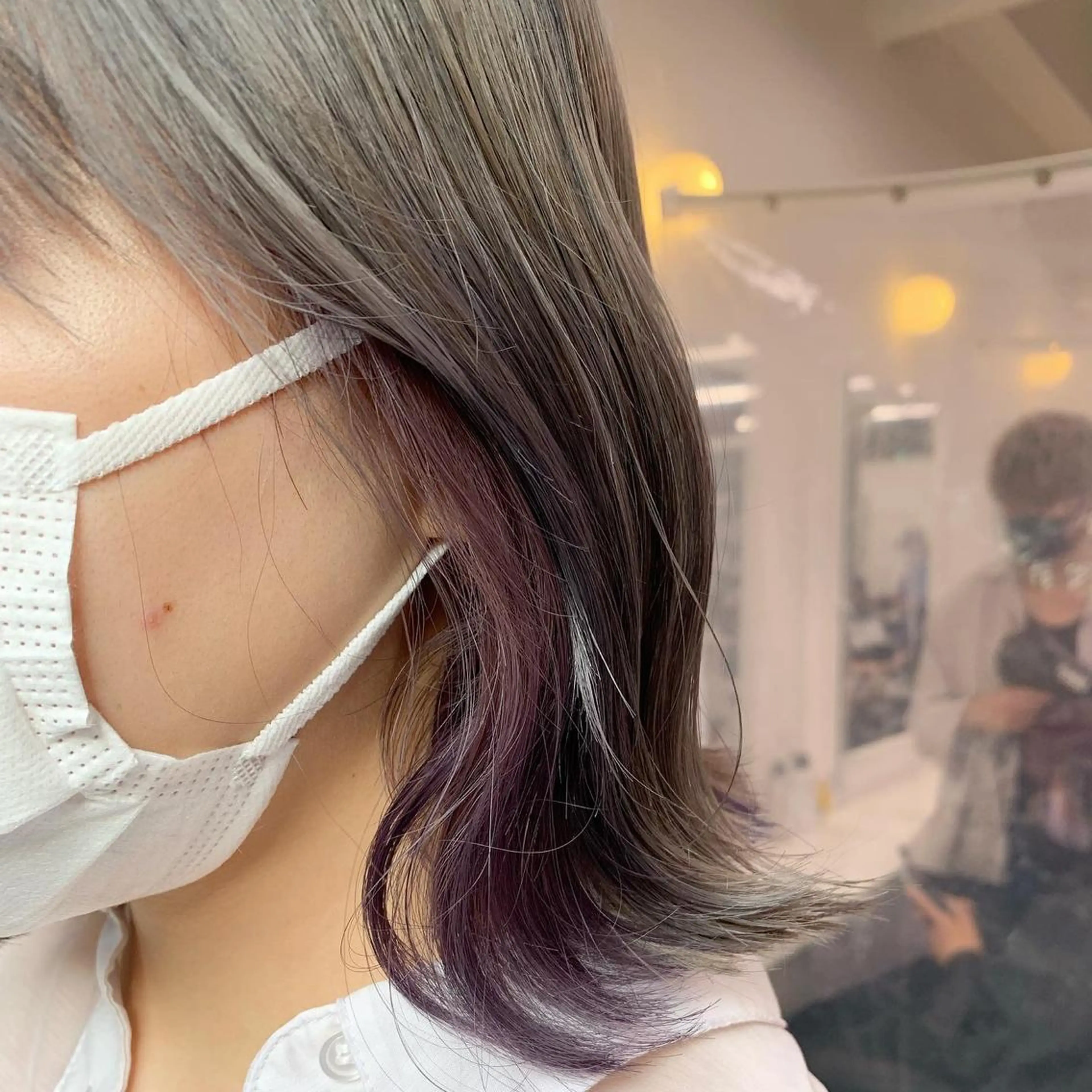 ミディアム カラー ヘアアレンジ 🩵 JURI🩵のヘアスタイル