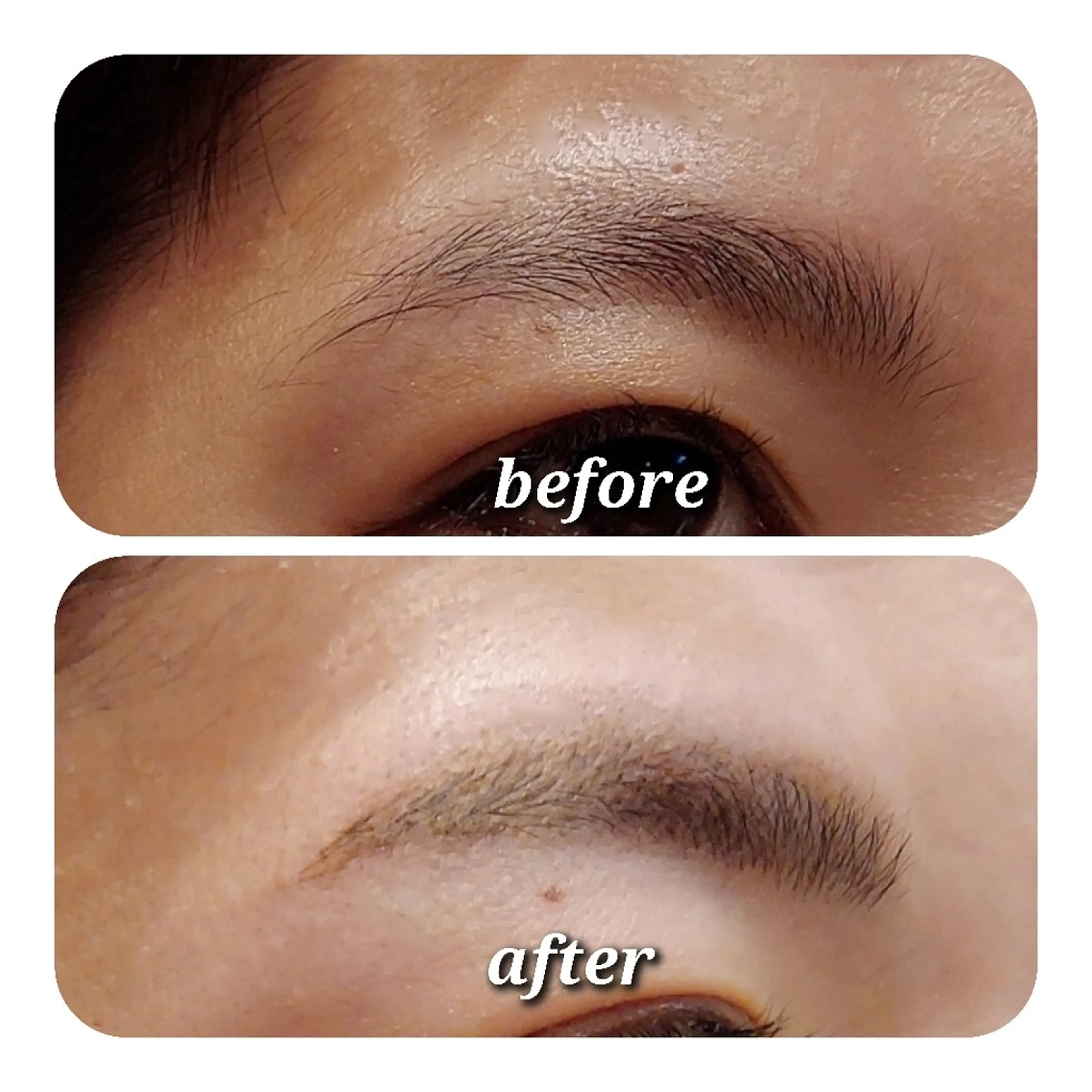 アイブロウ ワックス脱毛 眉カット eyelash  Recona のマツエク・マツパデザイン