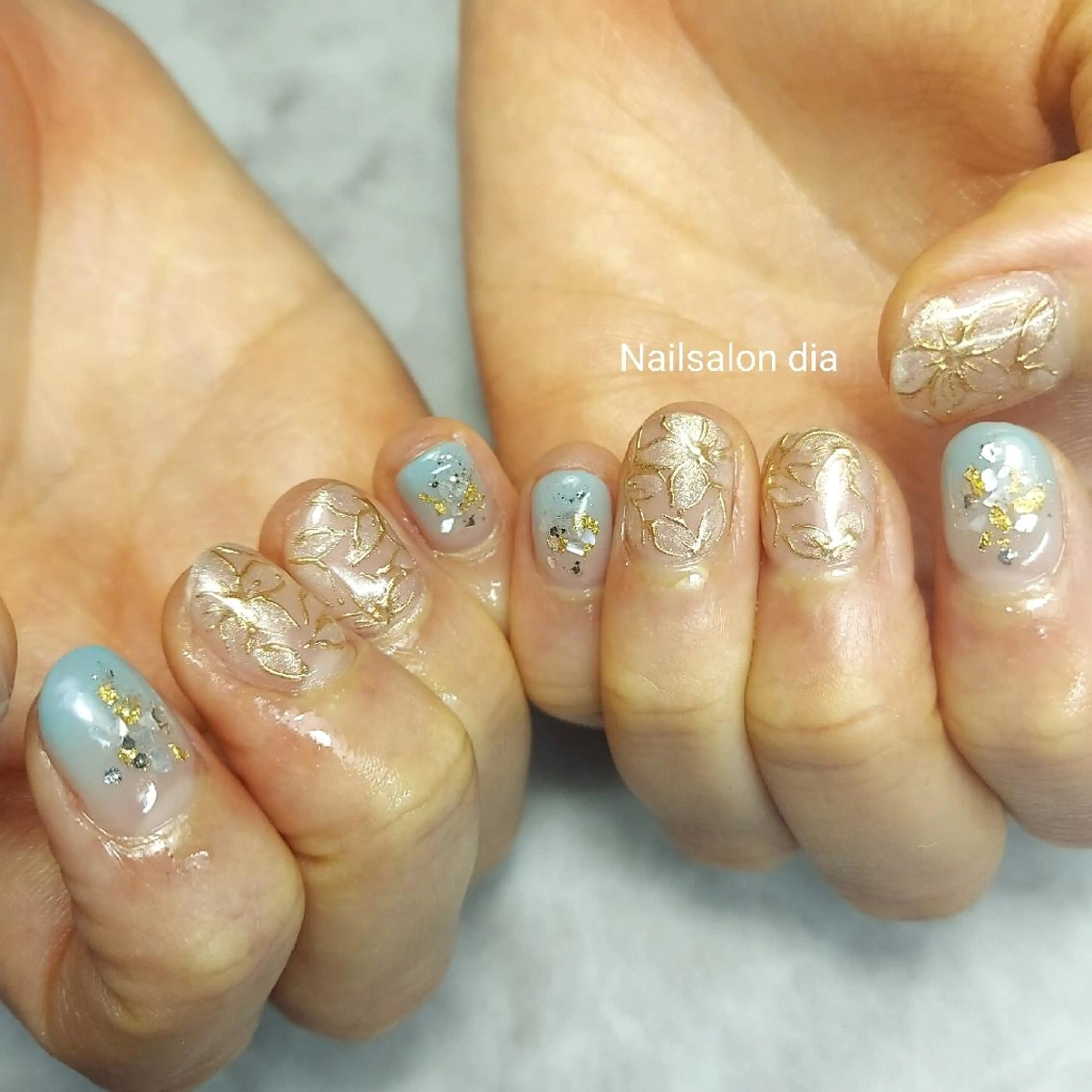 ネイル チークネイル フラワーネイル キラキラネイル マグネットネイル ミラーネイル ハンドネイル 栗東駅 徒歩10分 ネイルサロン ディアのネイルデザイン