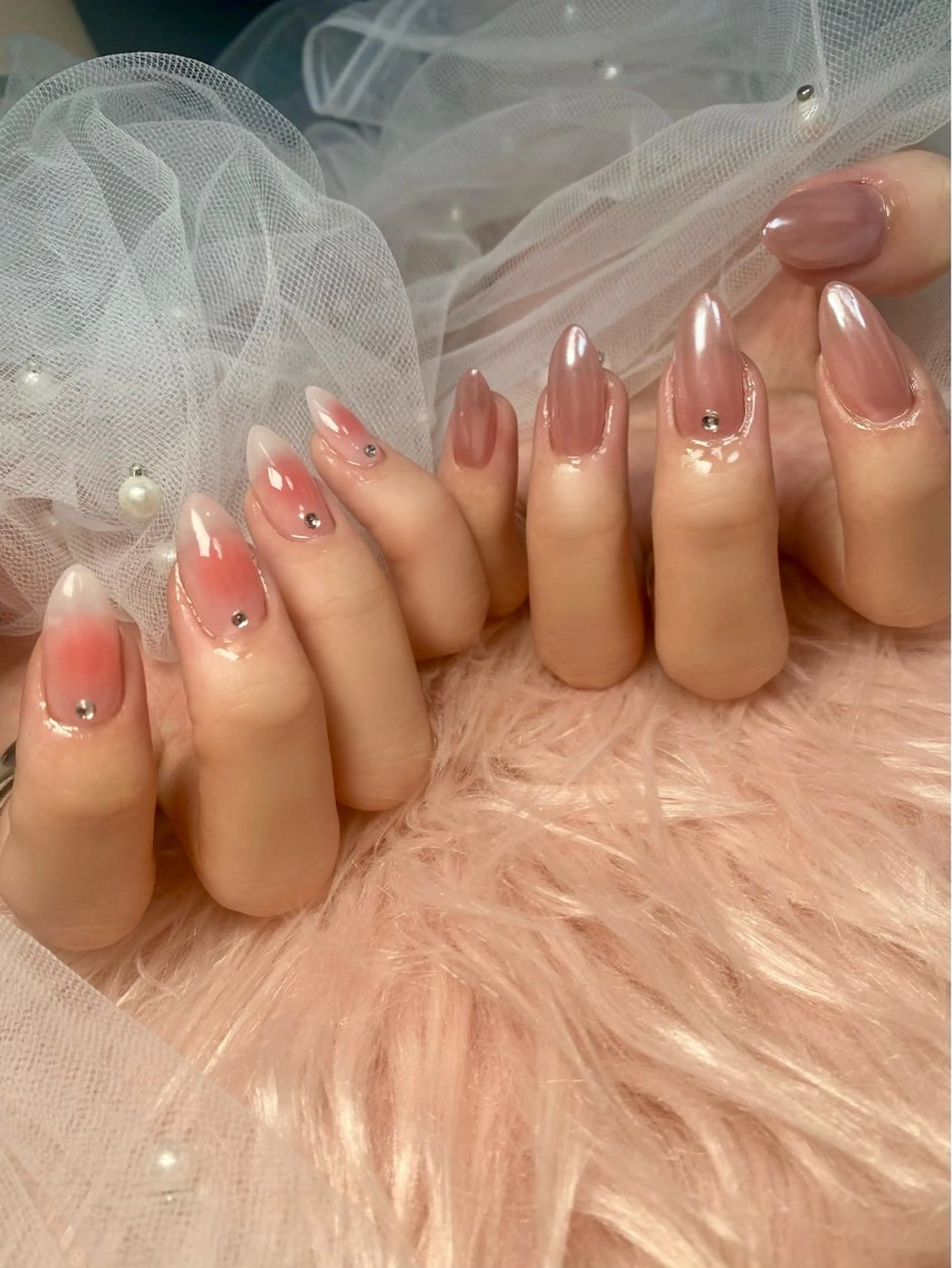 ネイル 持ち込み mille feuilleのネイルデザイン