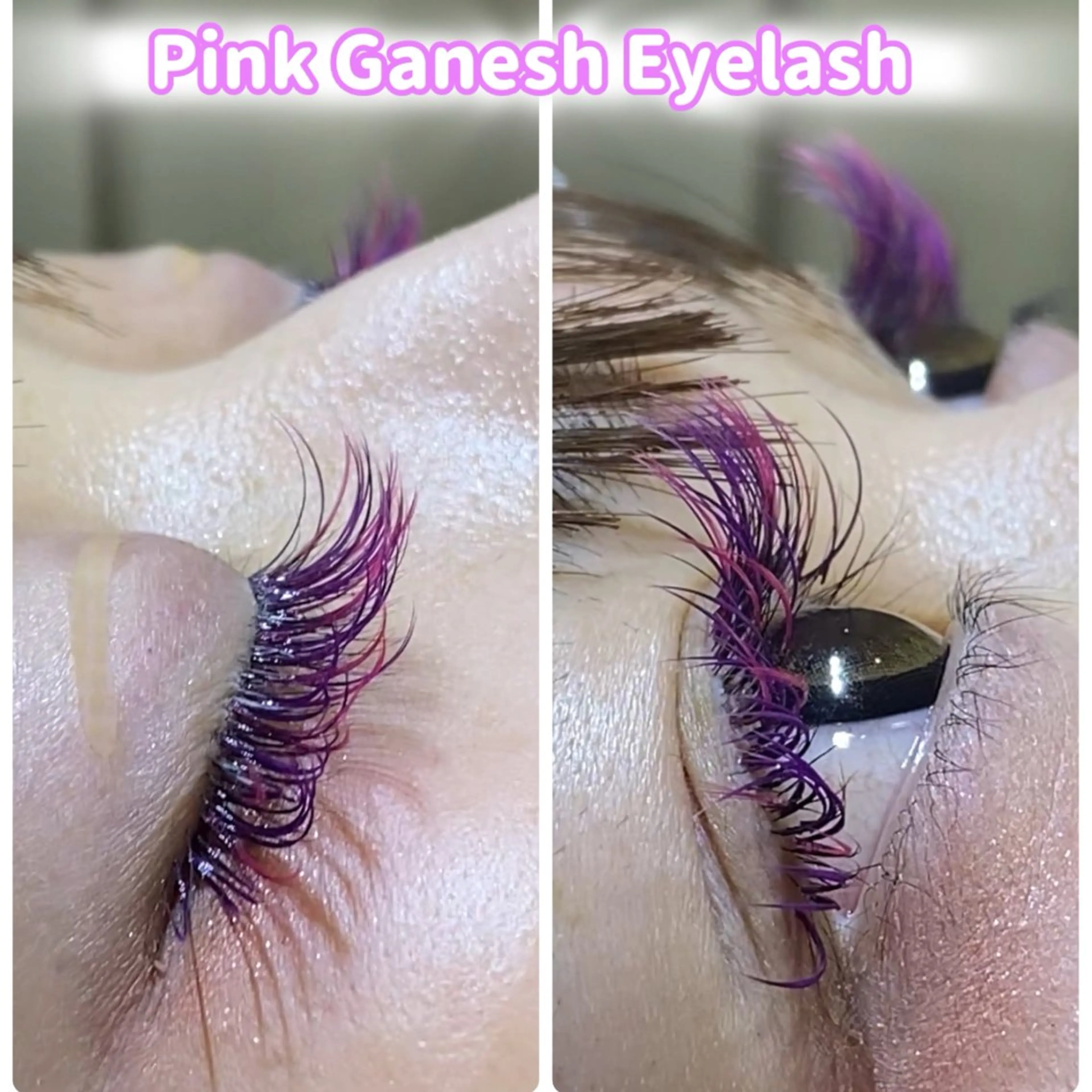 マツエク・マツパ カラーマツエク Pinkganesh Eyelashのマツエク・マツパデザイン