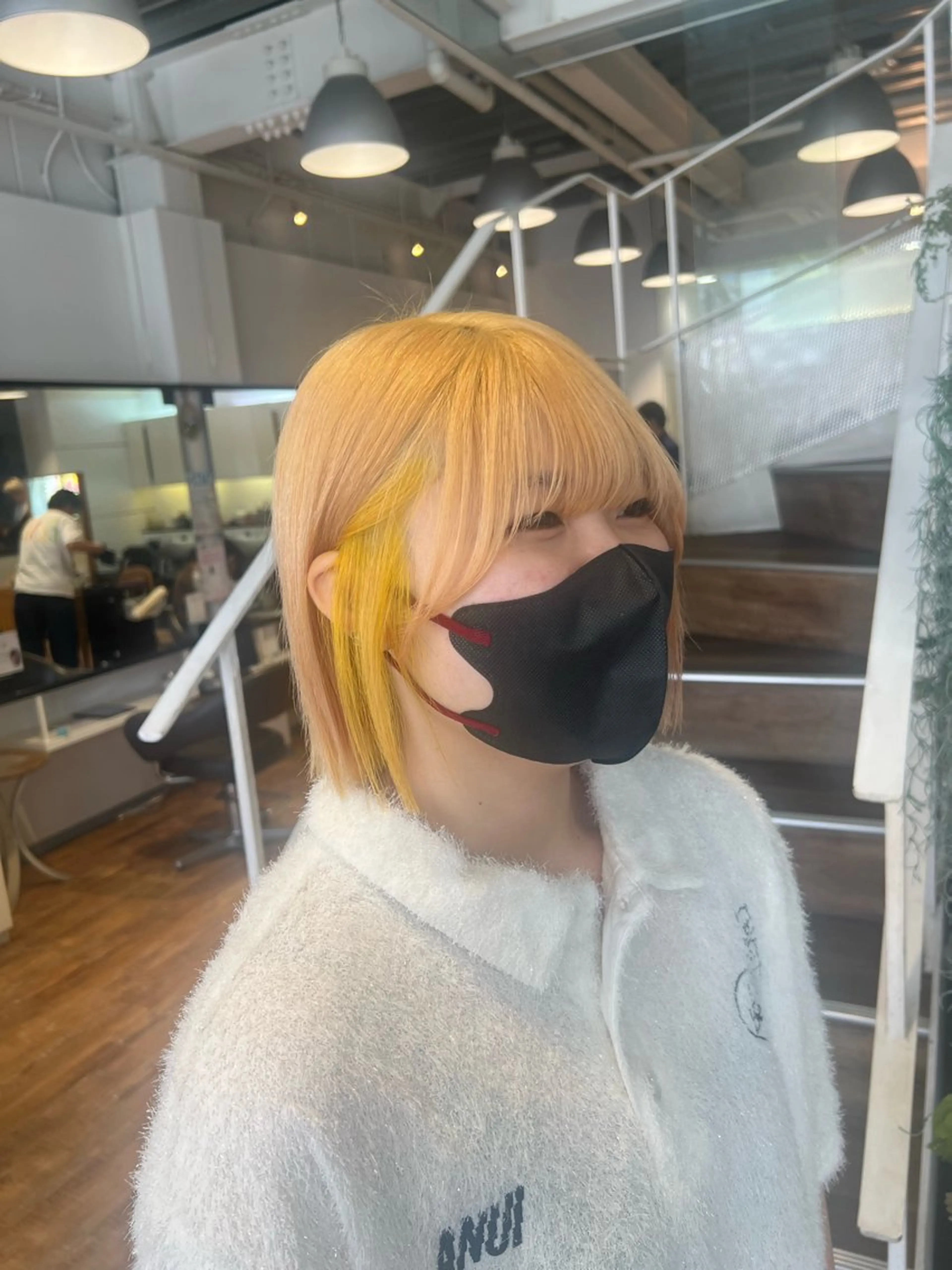 カラー ベージュカラー イエローカラー ヘアカラー トリートメント インナーカラー♡ Nanakoのヘアスタイル