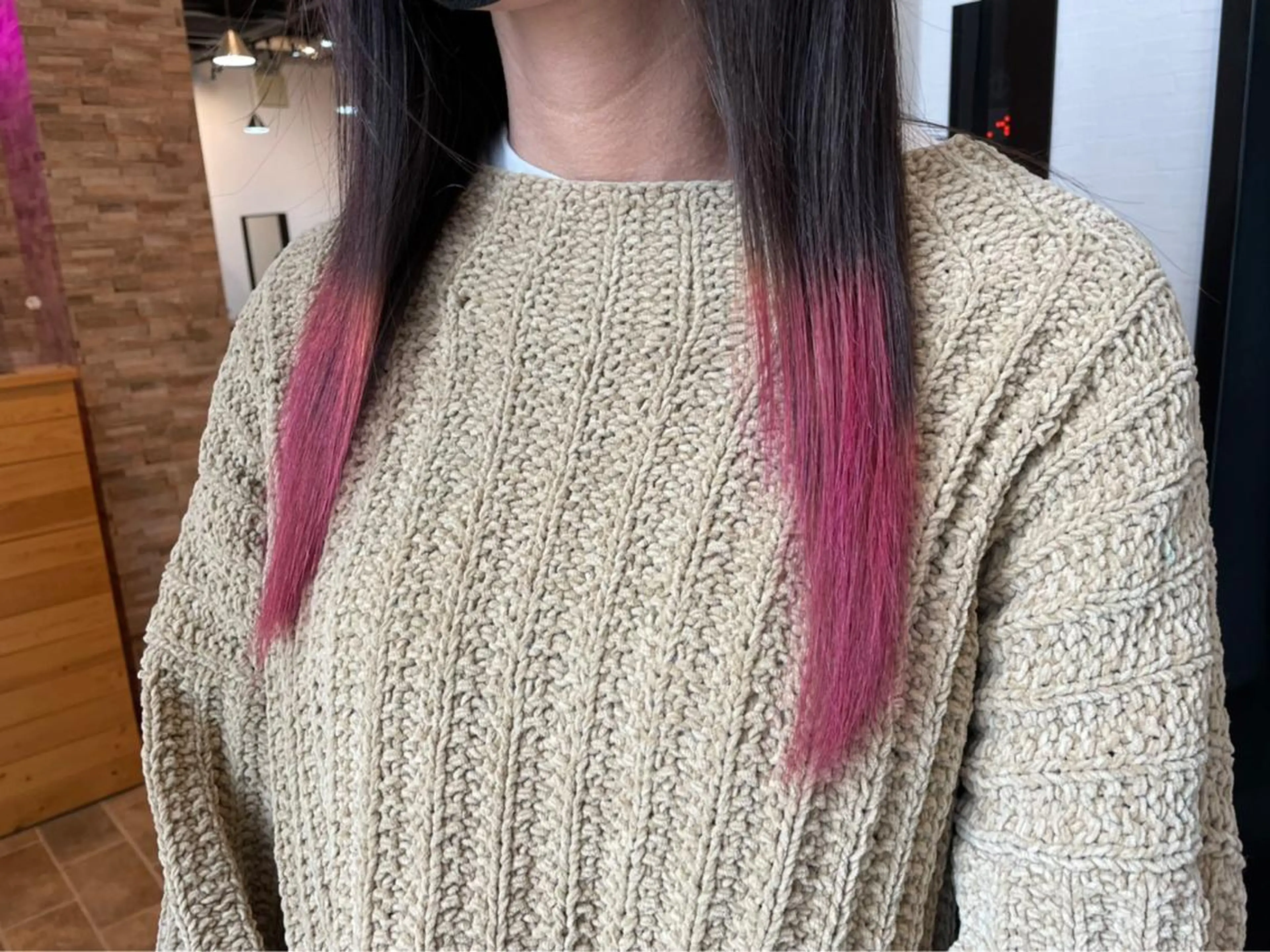 ミディアム カラー ヘアカラー&縮毛矯正 STAR☆RIVERのヘアスタイル