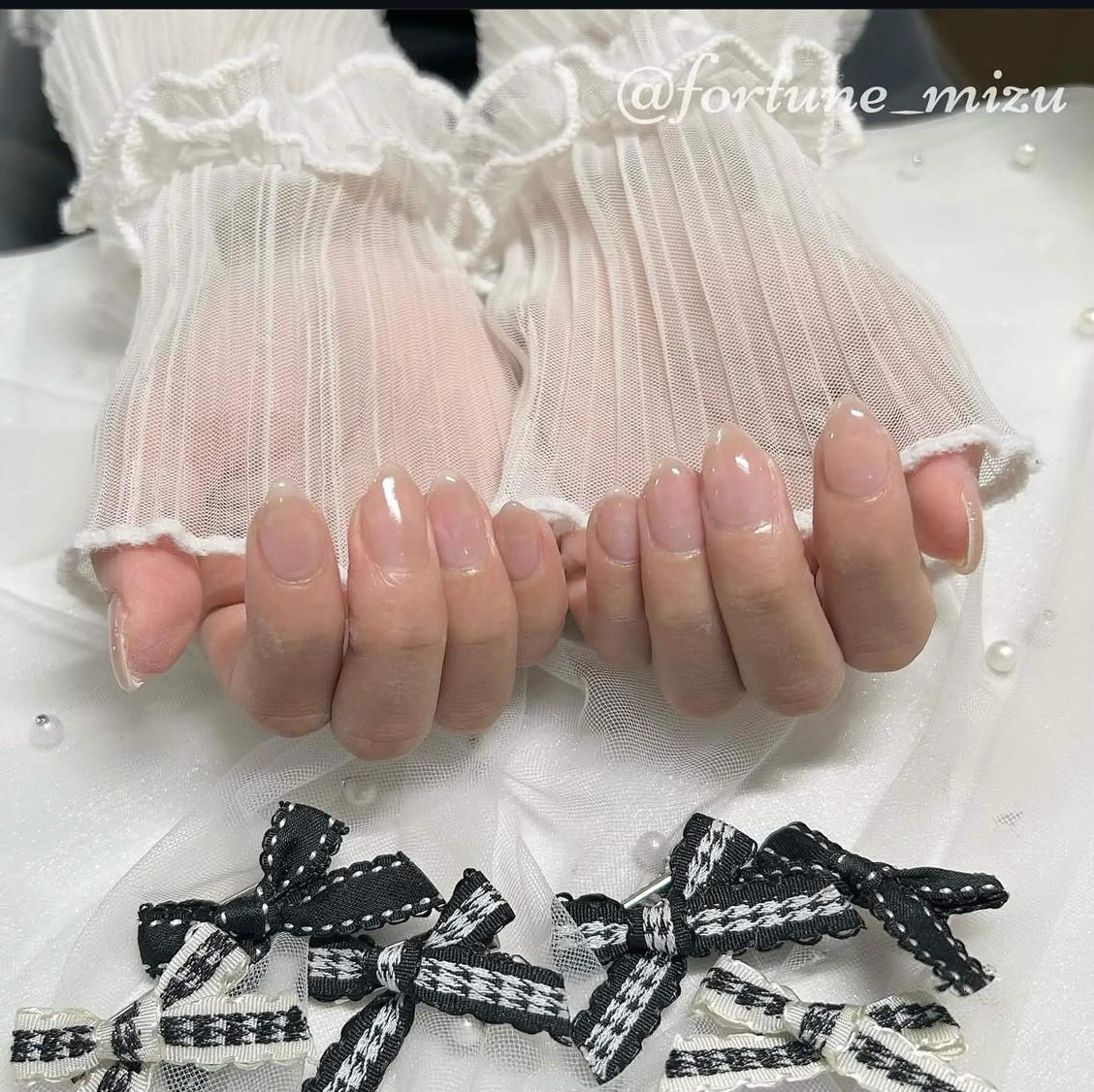 🩵【練習モデル募集】jrハンドオフあり🩵ワンカラーネイル໒꒱୨୧.*の写真