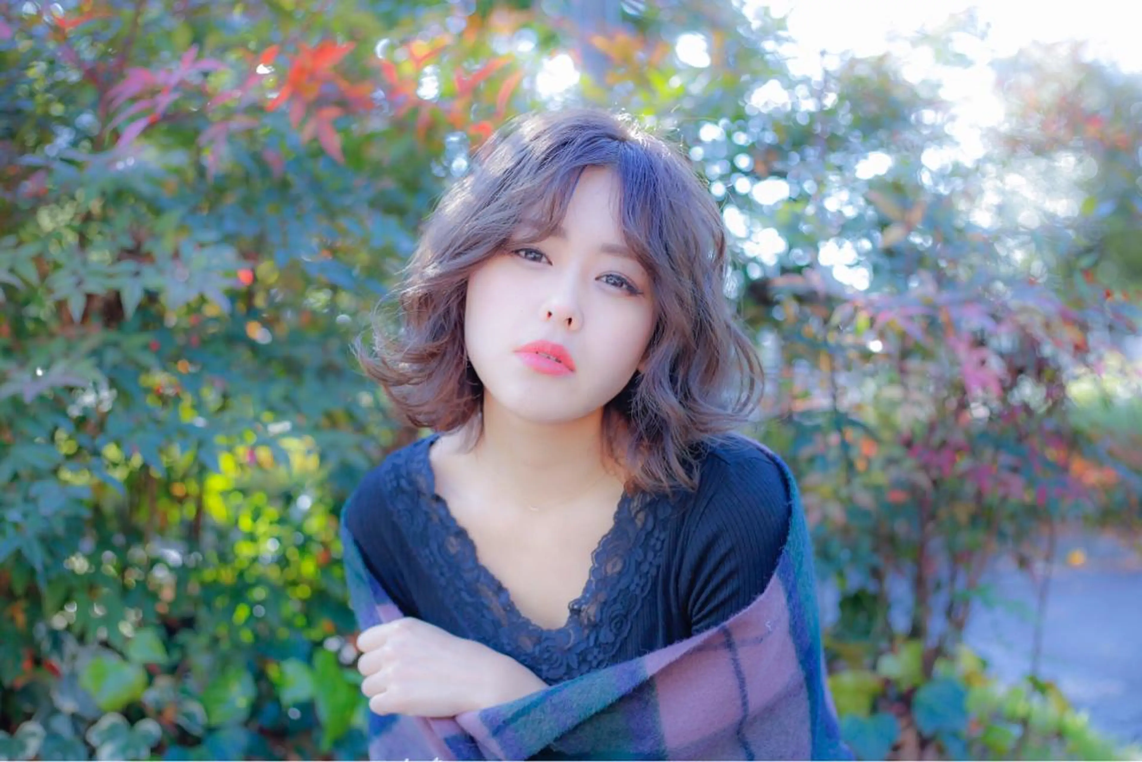 ミディアム カラー 永田 崇のヘアスタイル