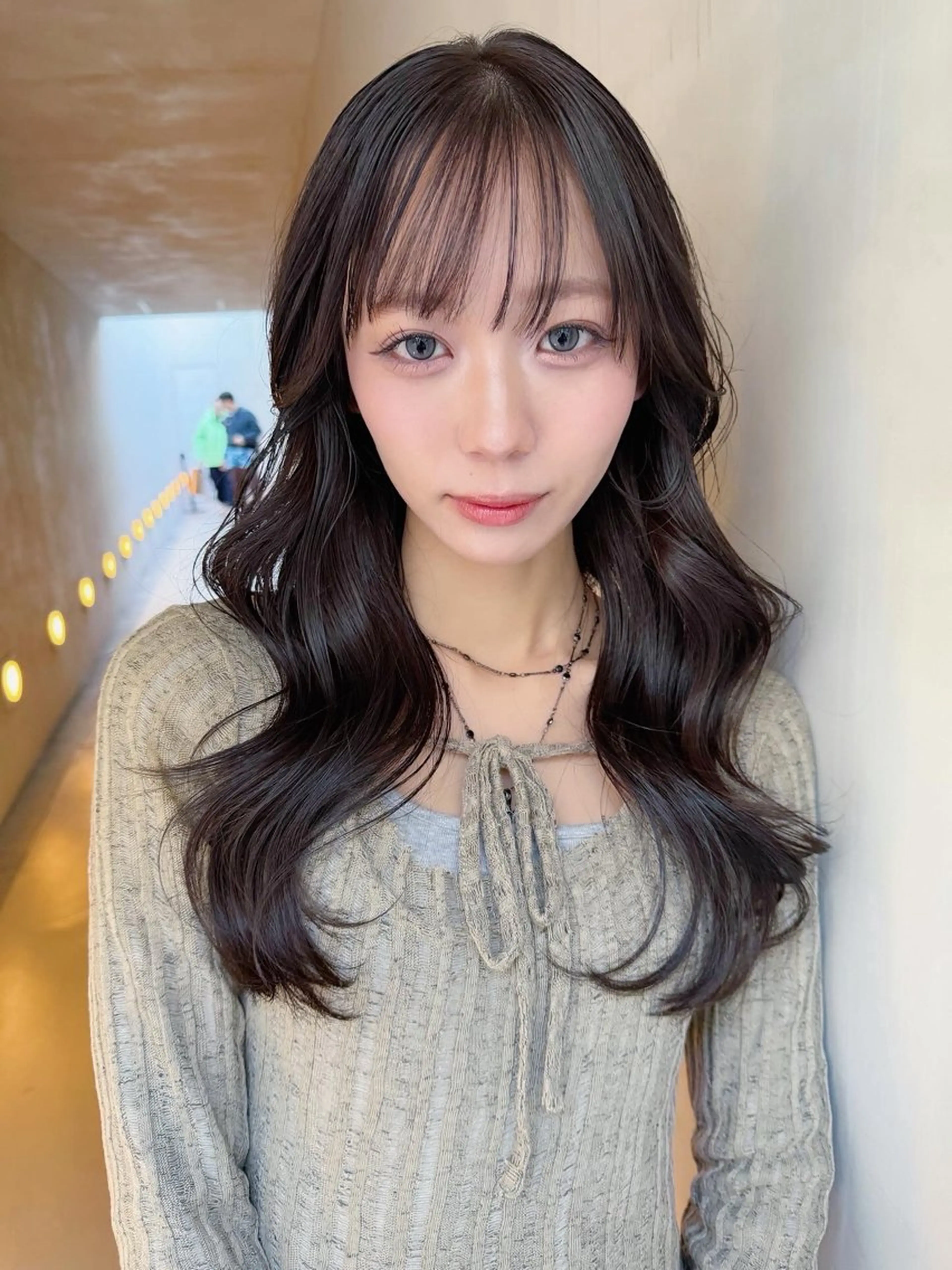 セミロング カラー レイヤーカット カット ヘアカラー トリートメント AiM 大名　似合わせカットのヘアスタイル