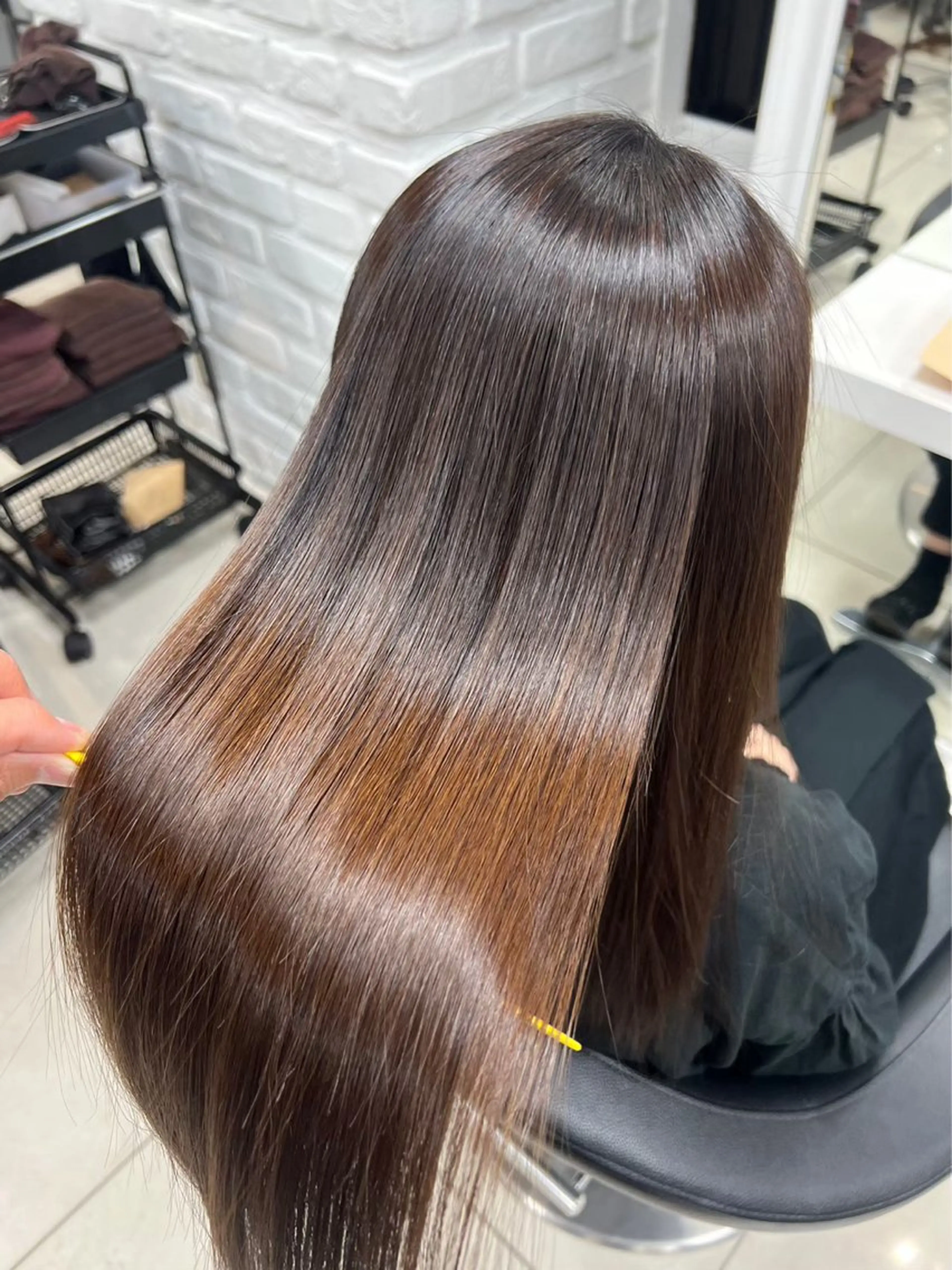 ロング パーマ 縮毛矯正指名No.1 艶カラー/SHIMAのヘアスタイル