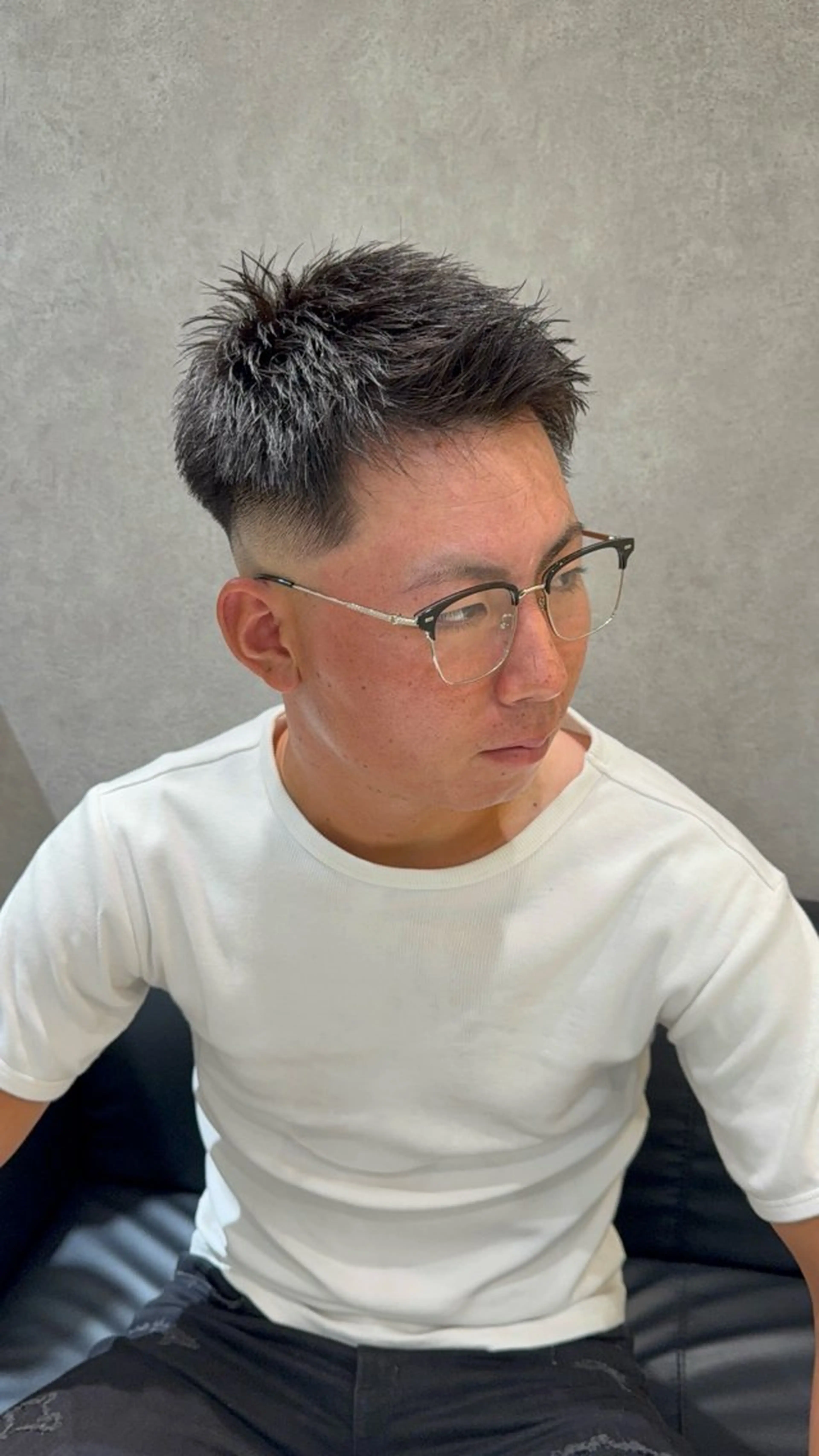 ショート メンズ フェードカット カット トリートメント ヘアセット メンズサロン ANSWERのヘアスタイル