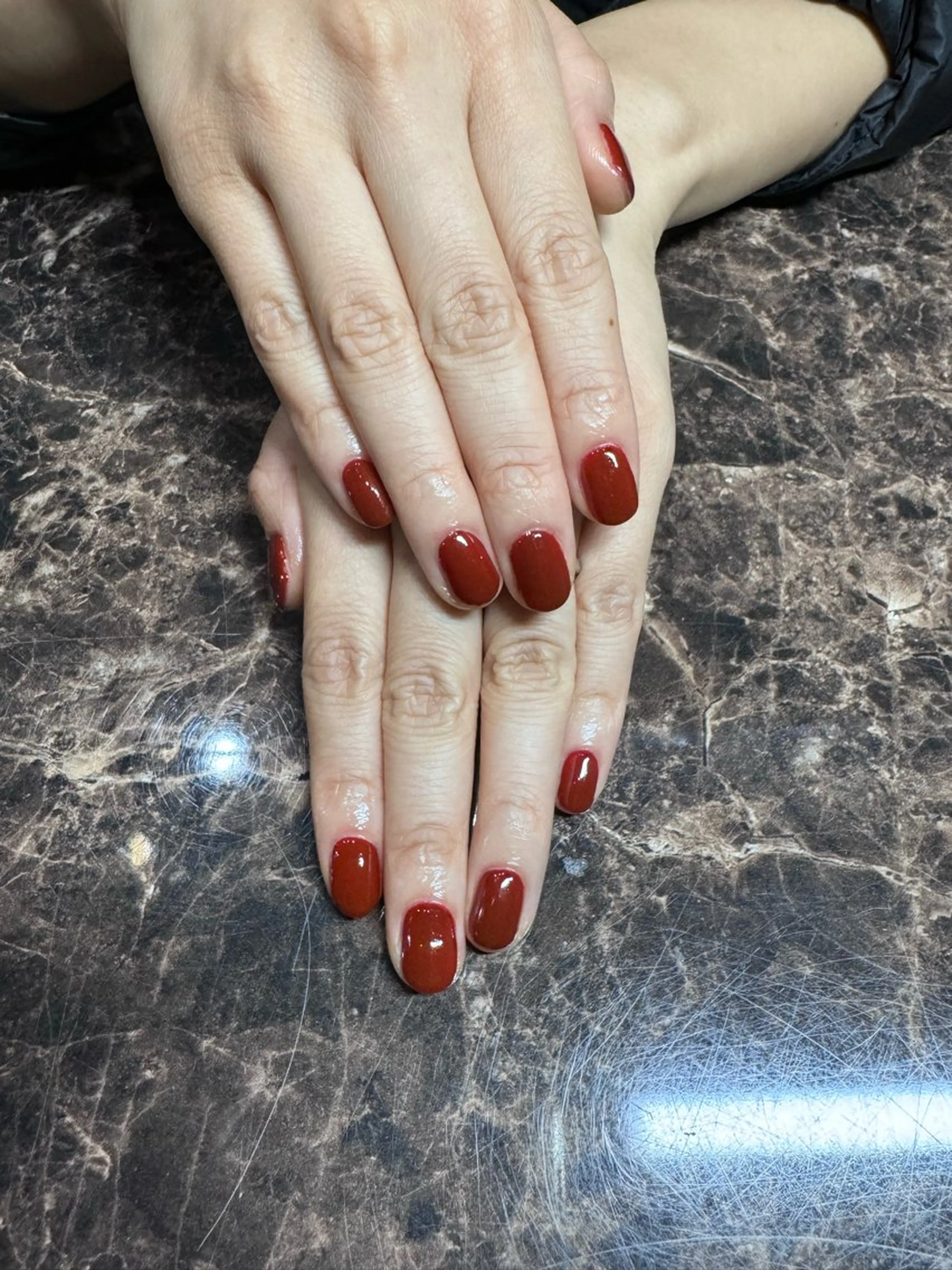 ネイル ボルドー ワンカラーネイル ハンドネイル IROHA NAIL Mihoのネイルデザイン
