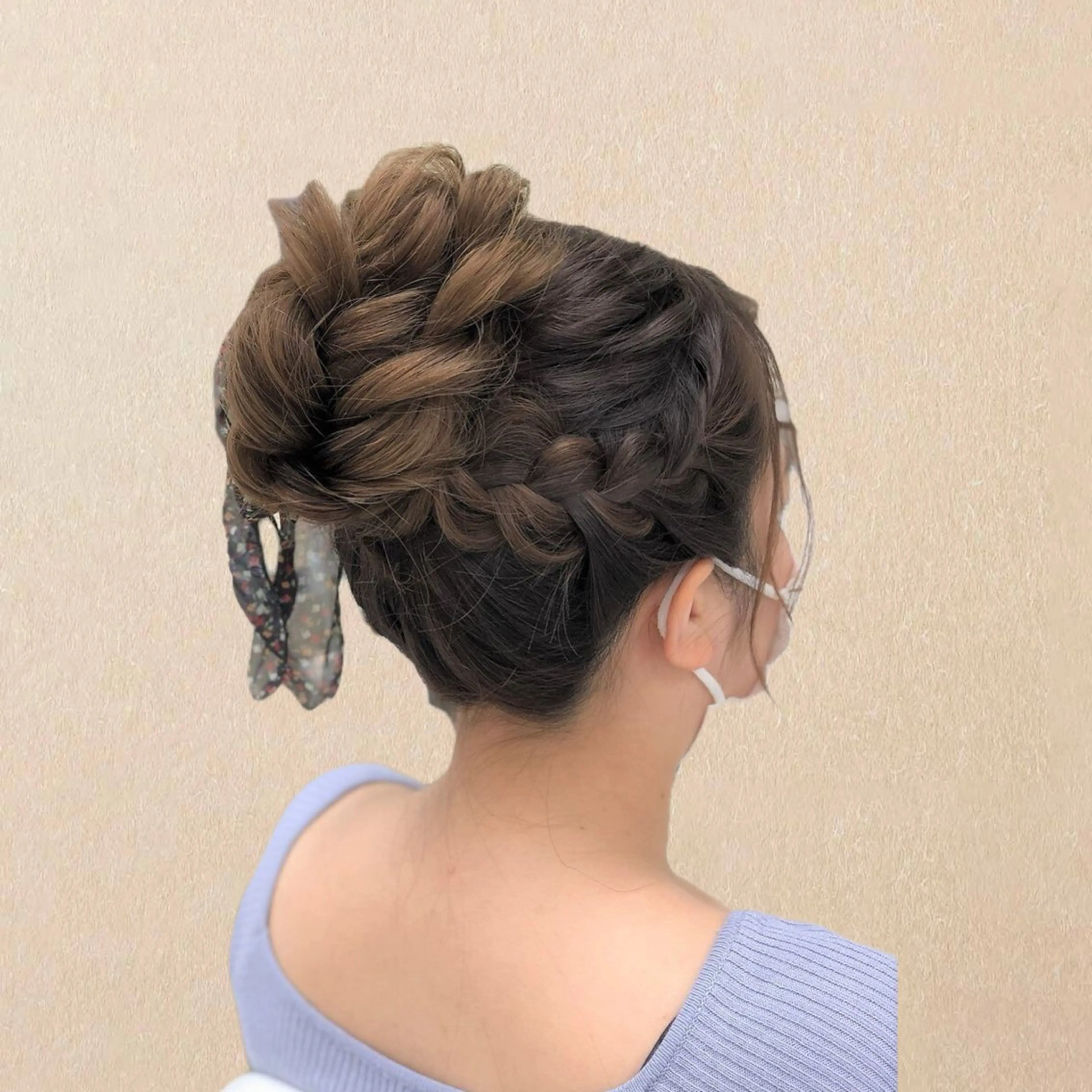 ヘアアレンジ お団子ヘア 似合わせヘアメイク 💐オダギリチアキのヘアスタイル