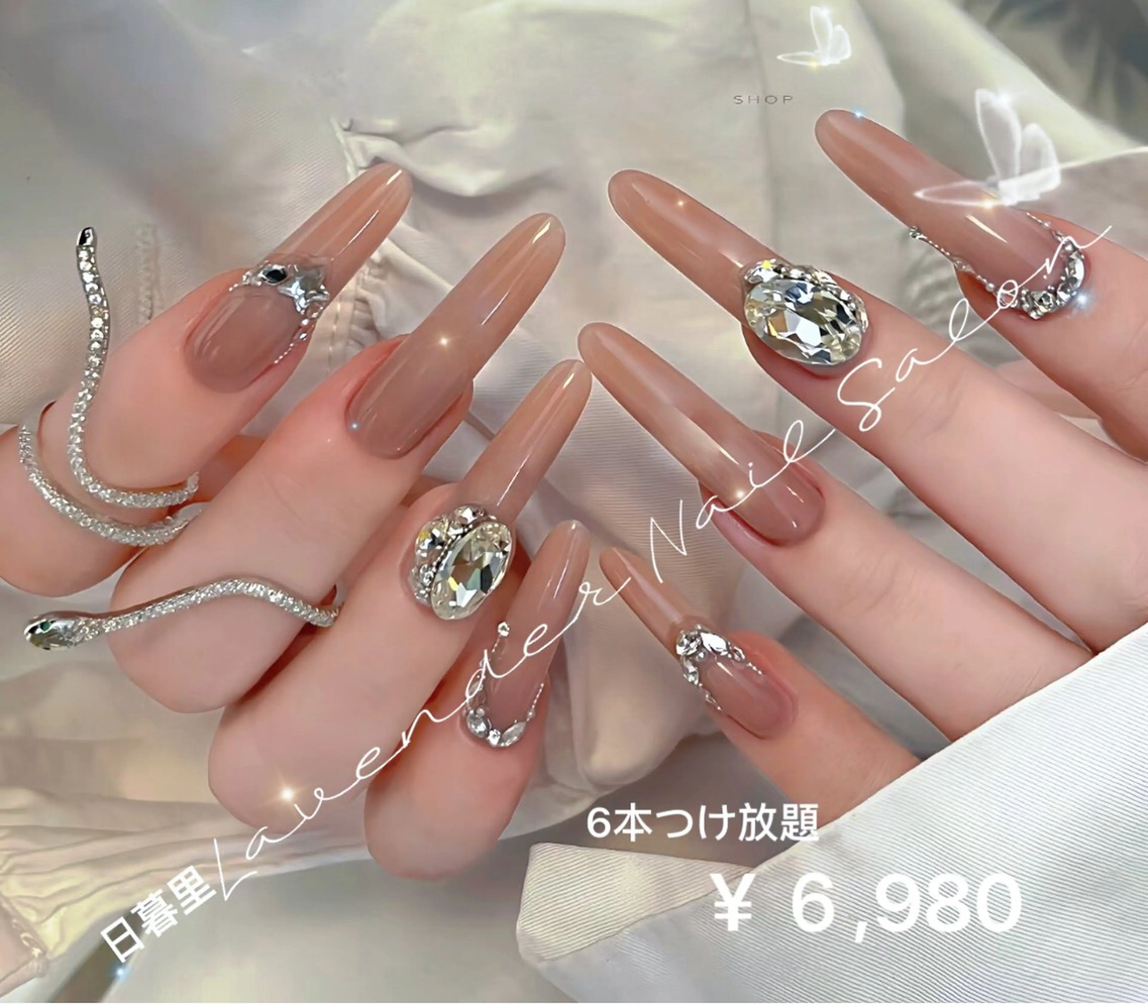 ネイル ハンドネイル ラベンダー💖日暮里 ルル💖ネイルのネイルデザイン