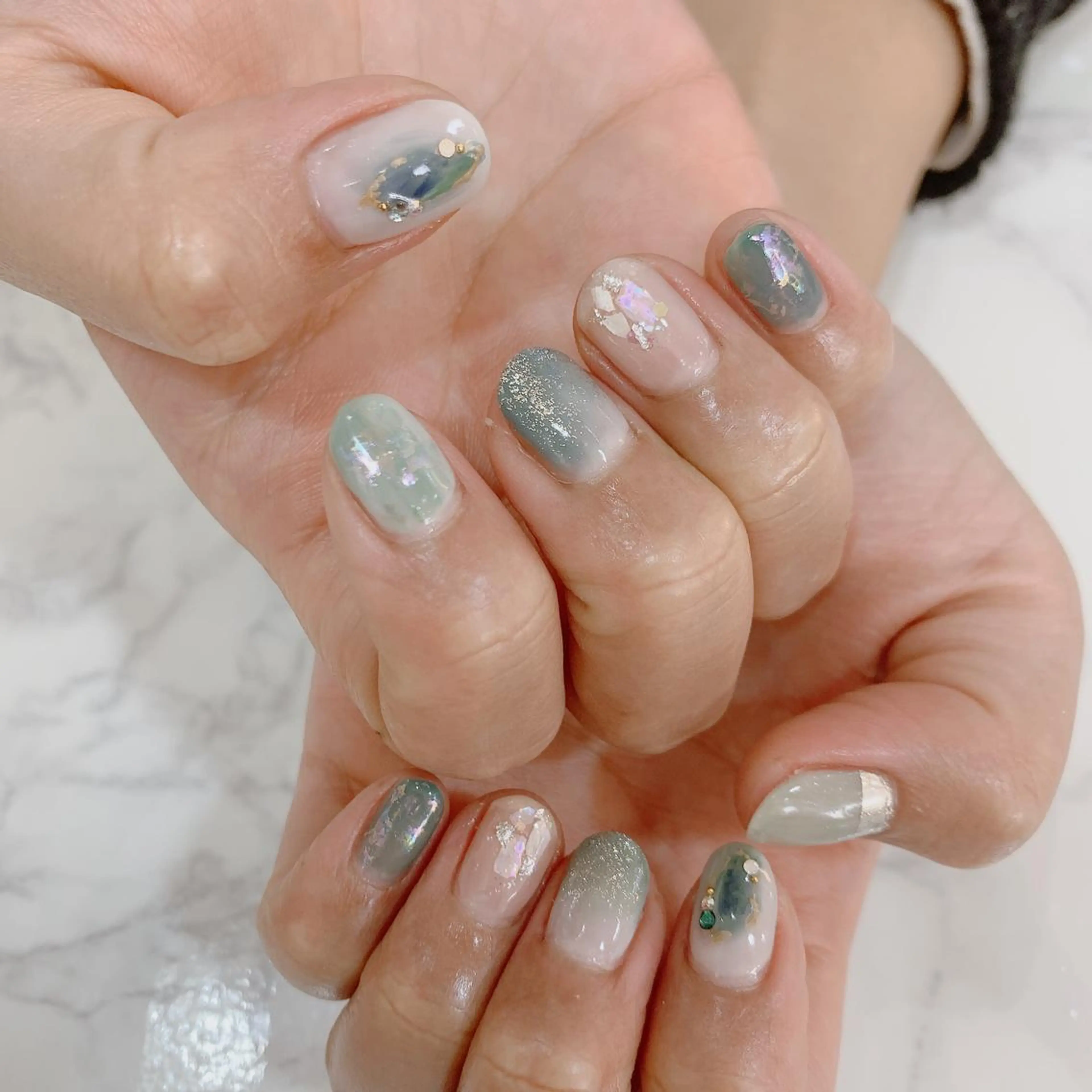 ネイル ジェルネイル ニュアンスネイル 高橋 実和子のマツエク・マツパデザイン