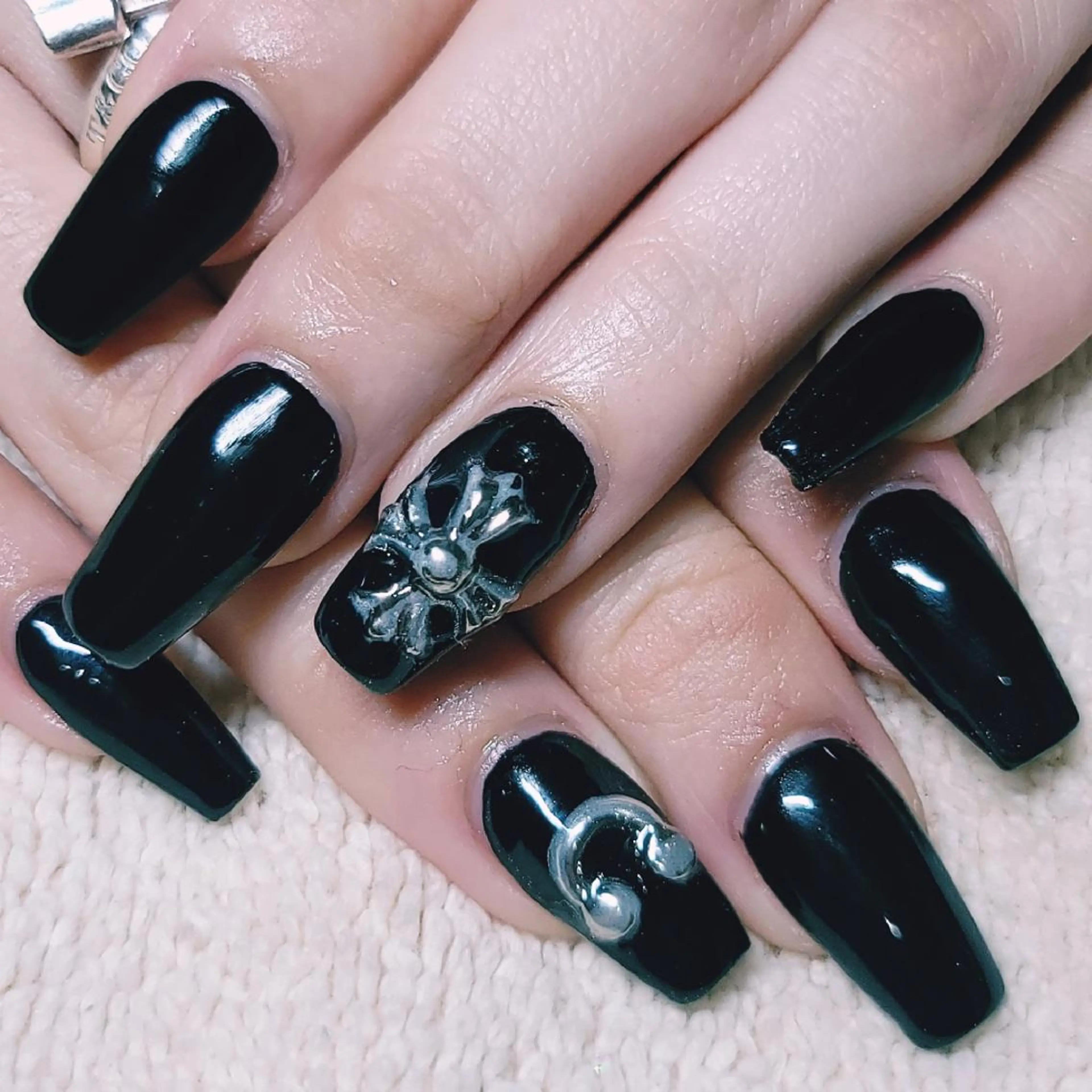 ネイル ミラーネイル ワンカラーネイル ハンドネイル よしだ ひろきのネイルデザイン