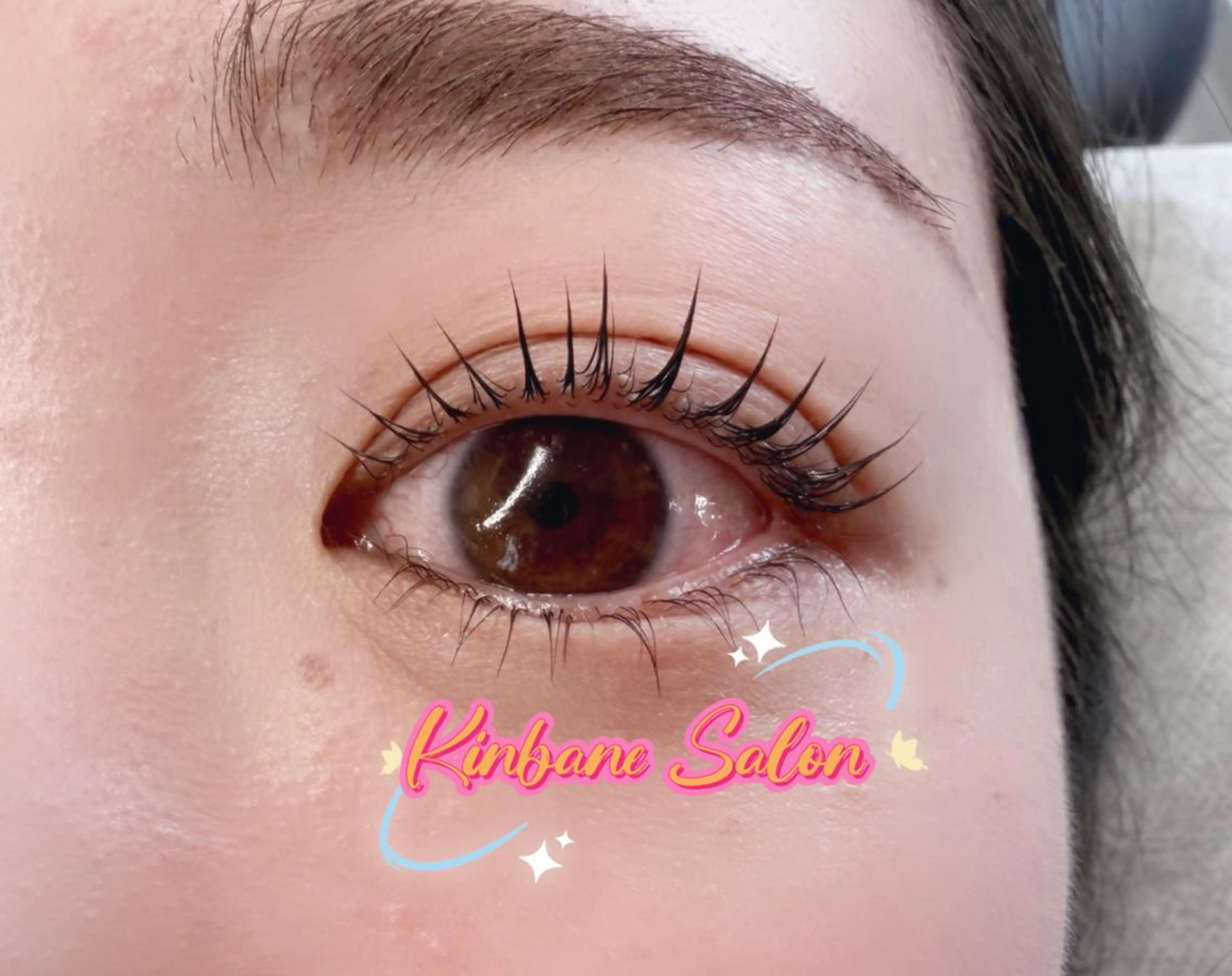 マツエク・マツパ 韓国風マツエク パリジェンヌラッシュリフト まつげパーマ 下まつげエクステ 一重×まつ毛パーマ 東 奈那のマツエク・マツパデザイン