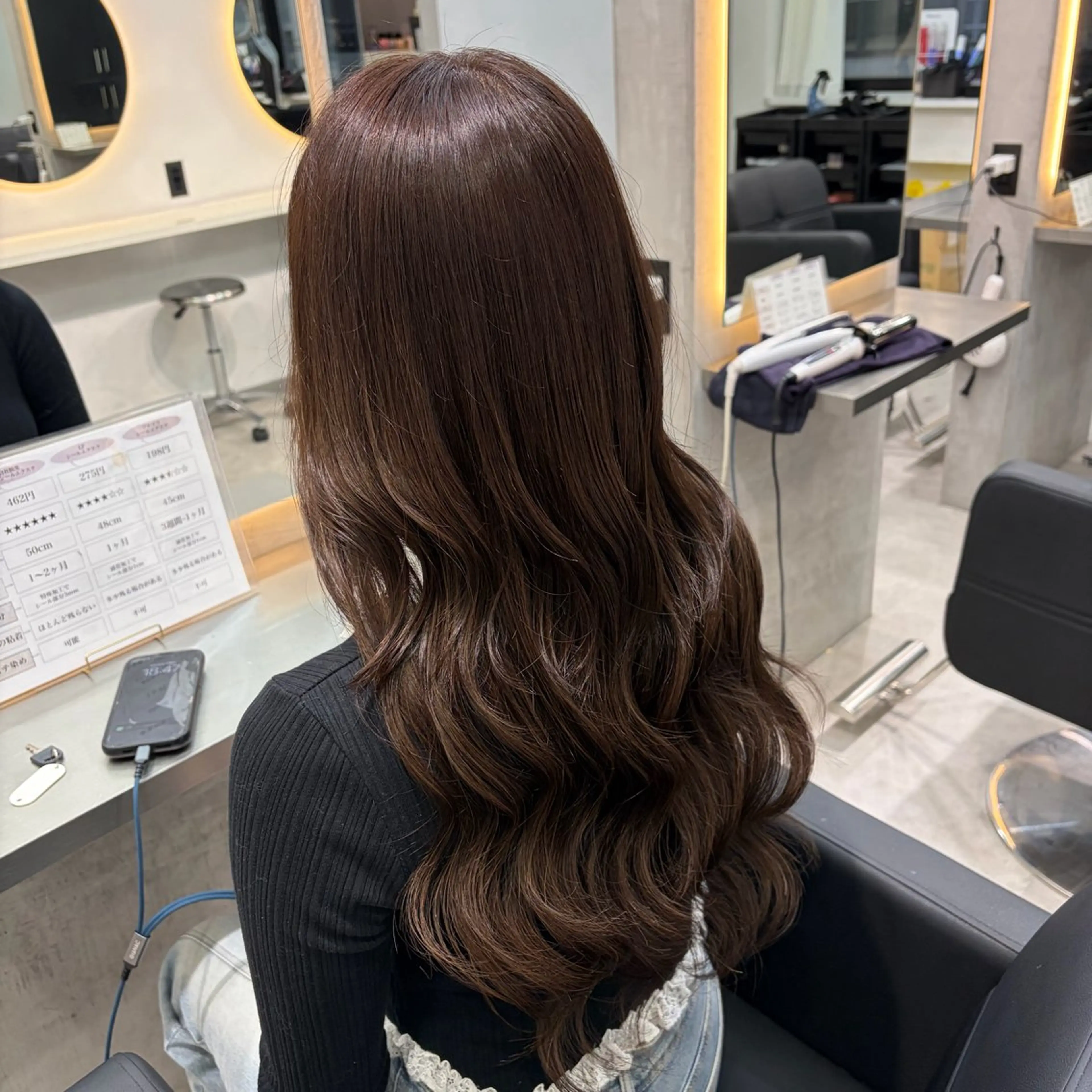 カラー ブラウンカラー モカブラウン エクステ MOMOKA /　Lapis今泉店のヘアスタイル