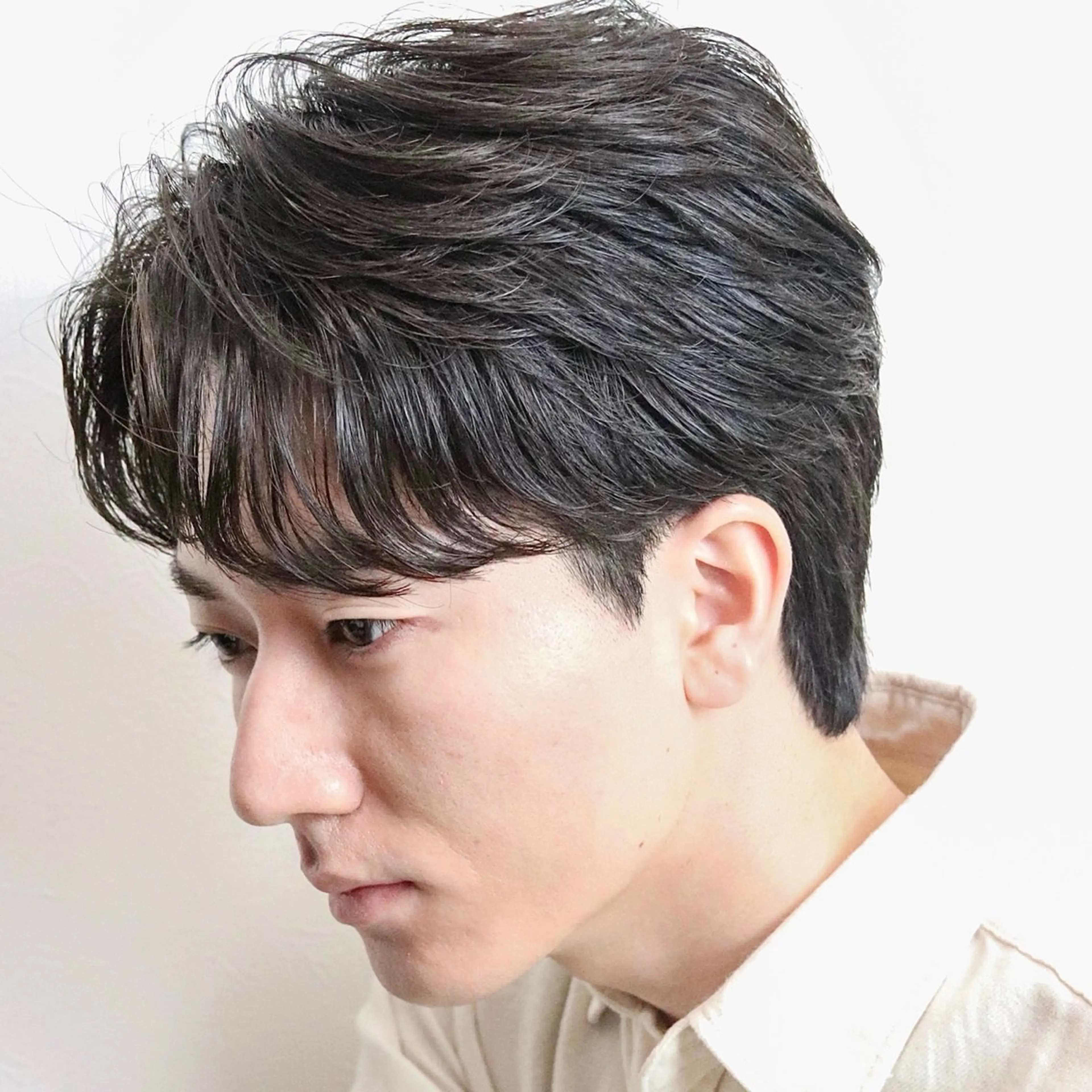 パーマ メンズ フェザーパーマ メンズパーマ カット パーマ 安部 真弘のヘアスタイル