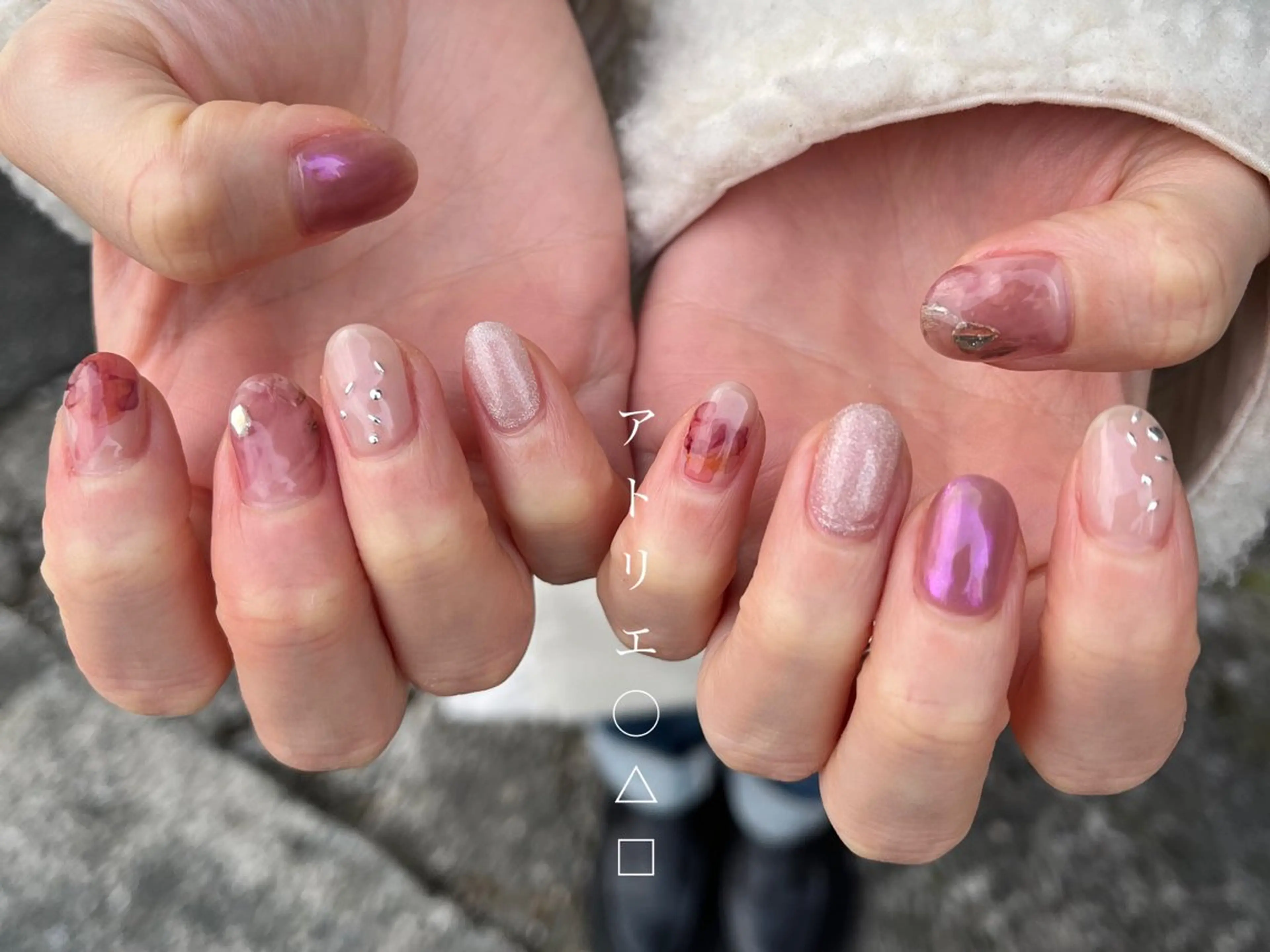 ネイル ハンドネイル アトリエ ○△□のネイルデザイン