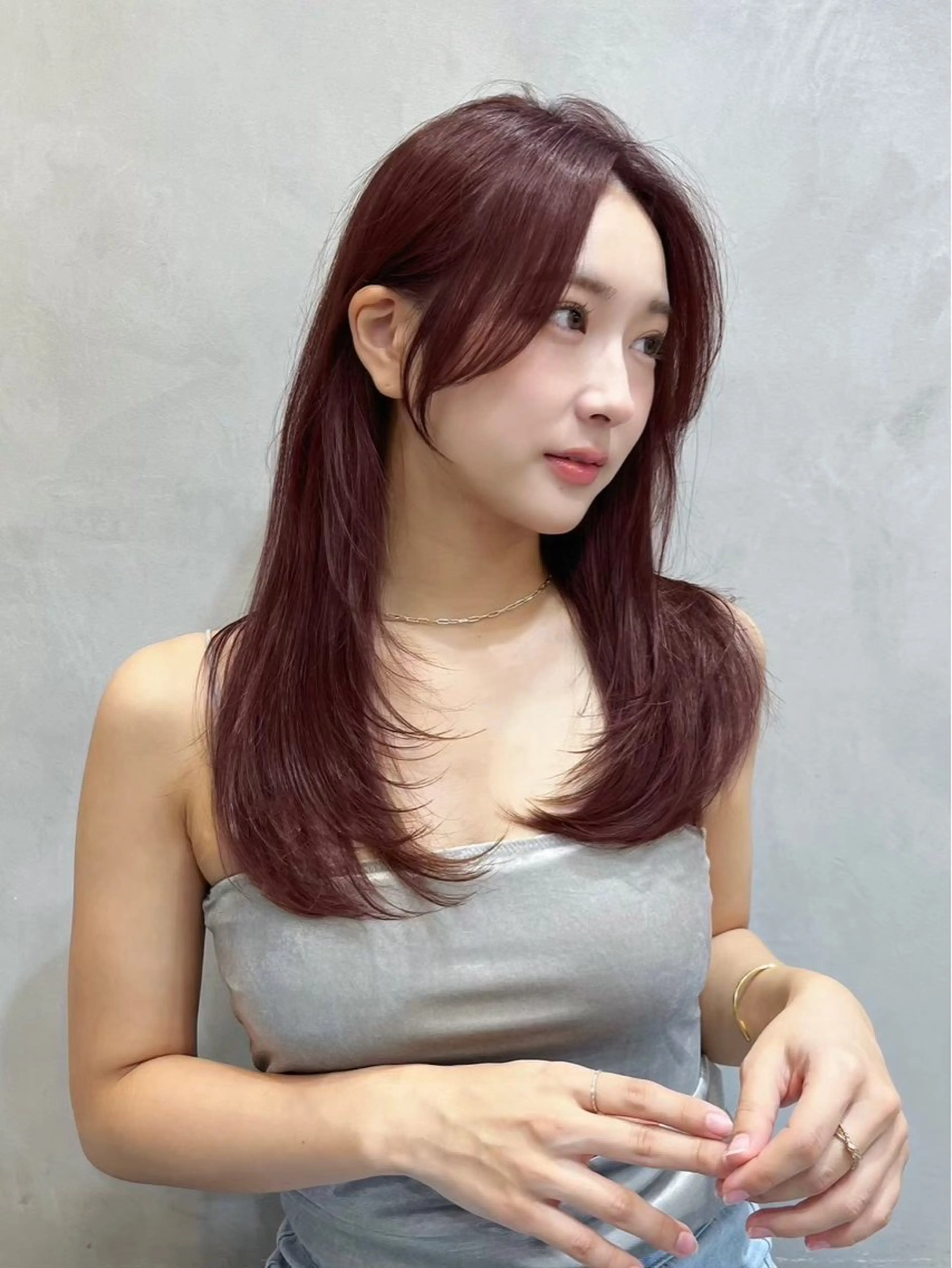 ロング 【韓国/レイヤー/ カラー】新井 望乃果のヘアスタイル