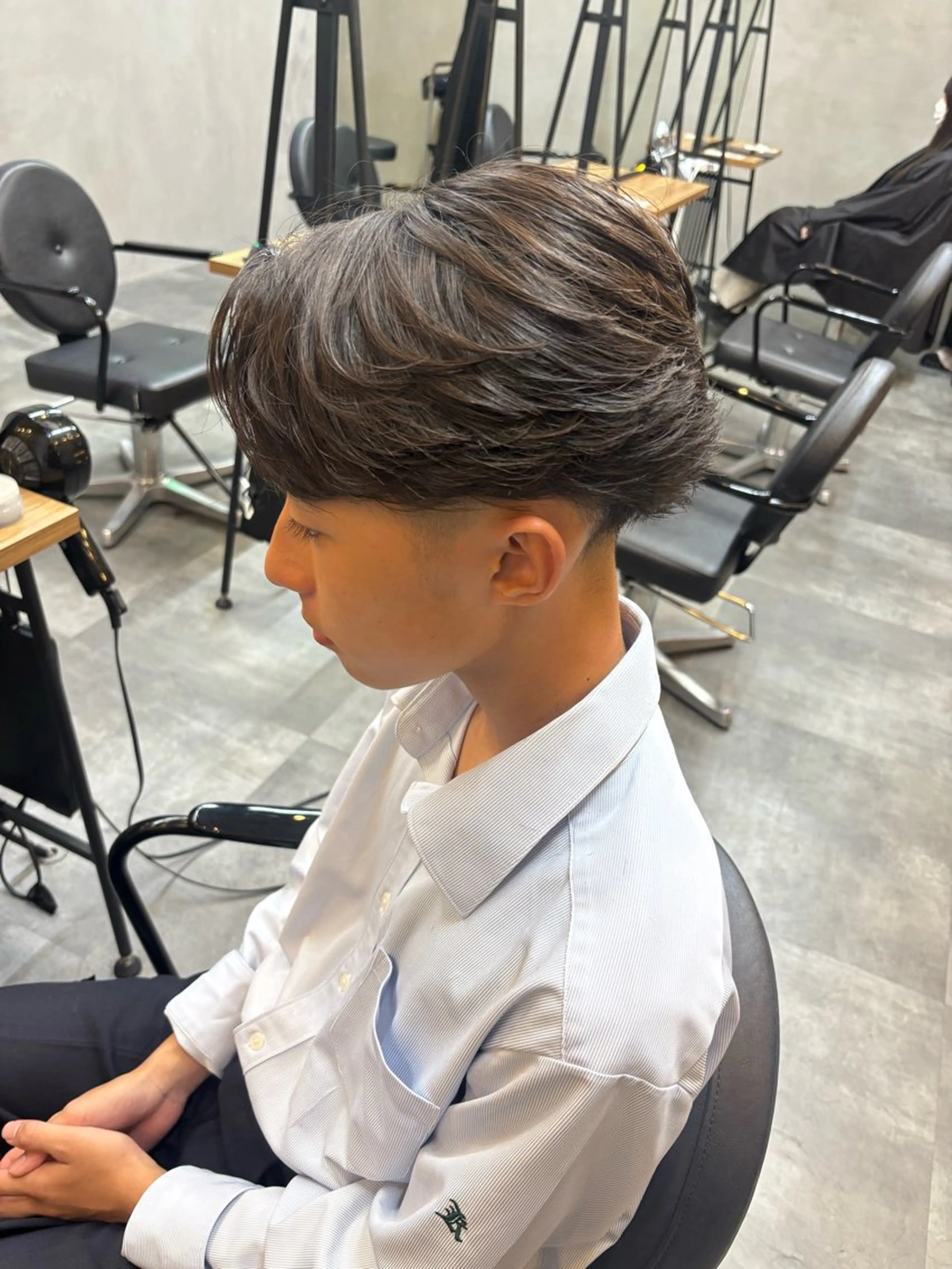 ショート メンズ カット パーマ 鹿児島 TSUBASAのヘアスタイル