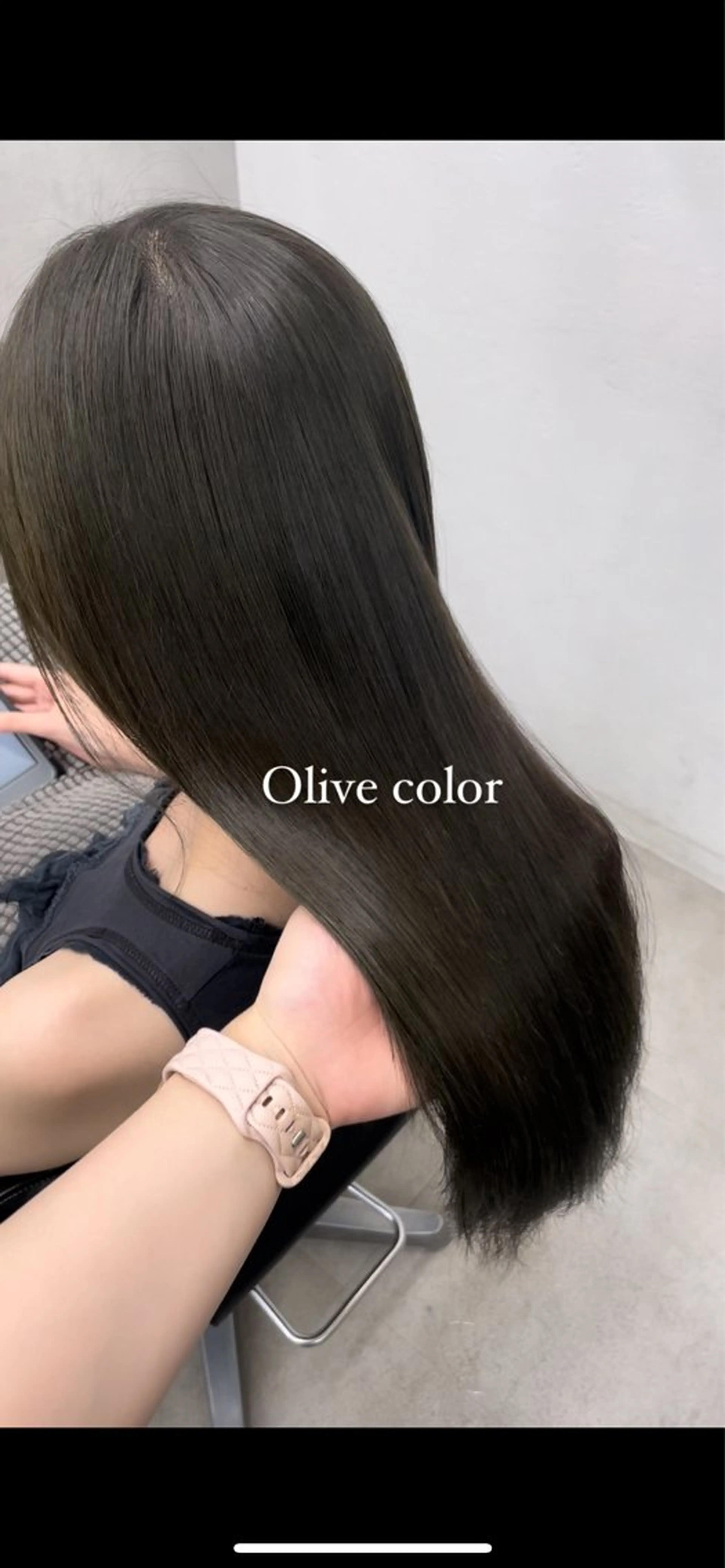 ロング ピンクブラウン トリートメント 角田 萌夏のヘアスタイル