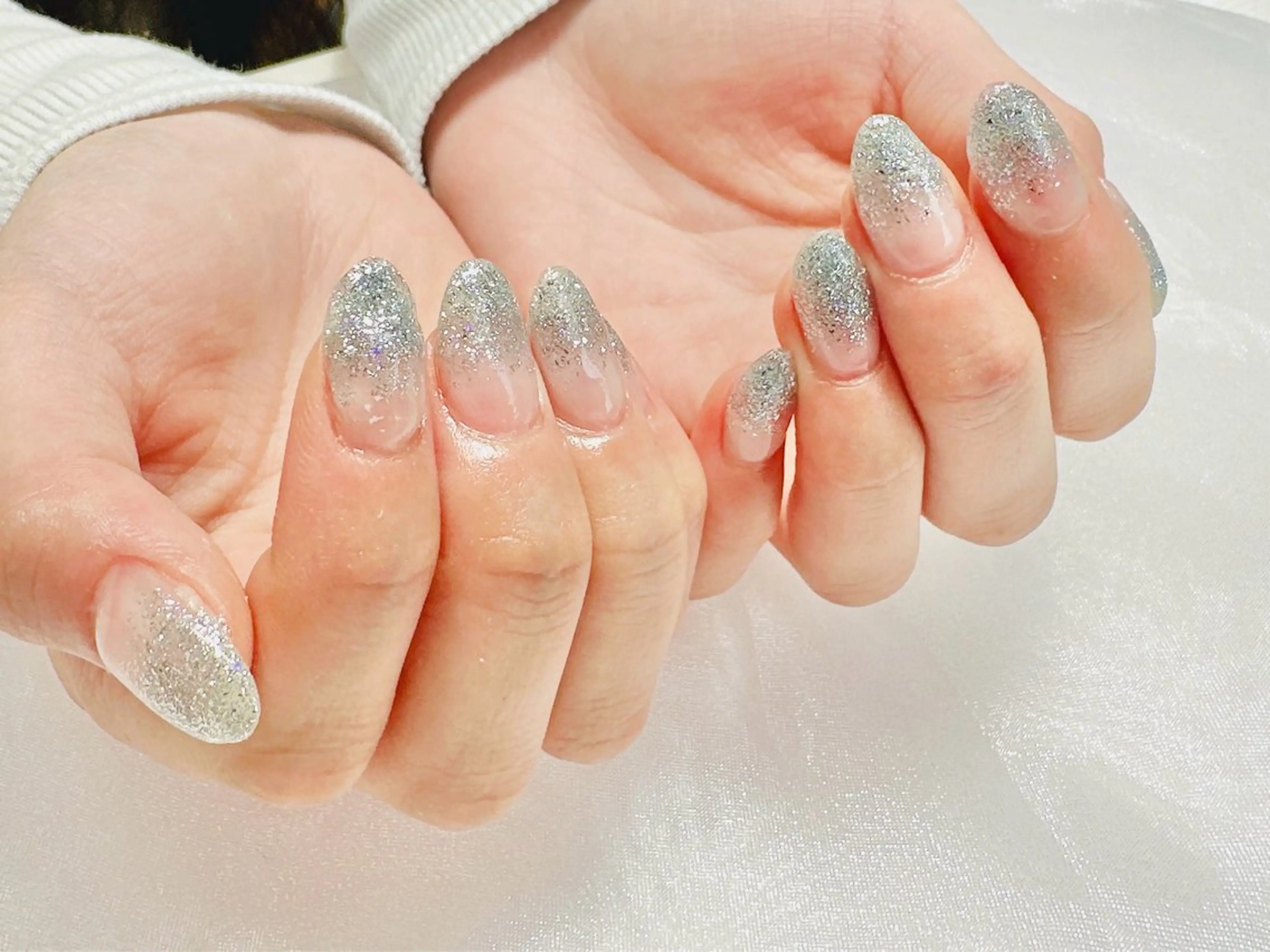 シンプルだけどオシャレ😎ラメグラデーション（オフ込み）の写真