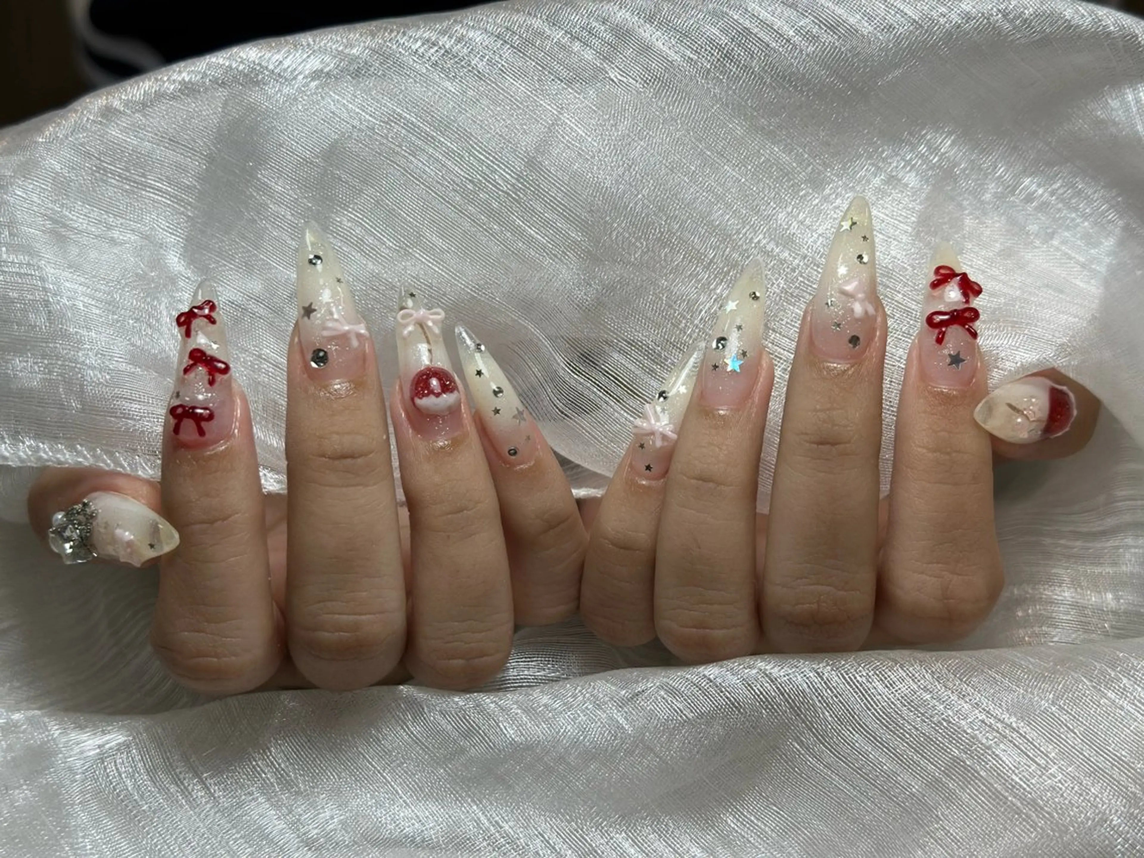 ネイル アートネイル 成人式 ジェルネイル ニュアンスネイル 夏ネイル ハンドネイル Nienail_ Luxeのネイルデザイン