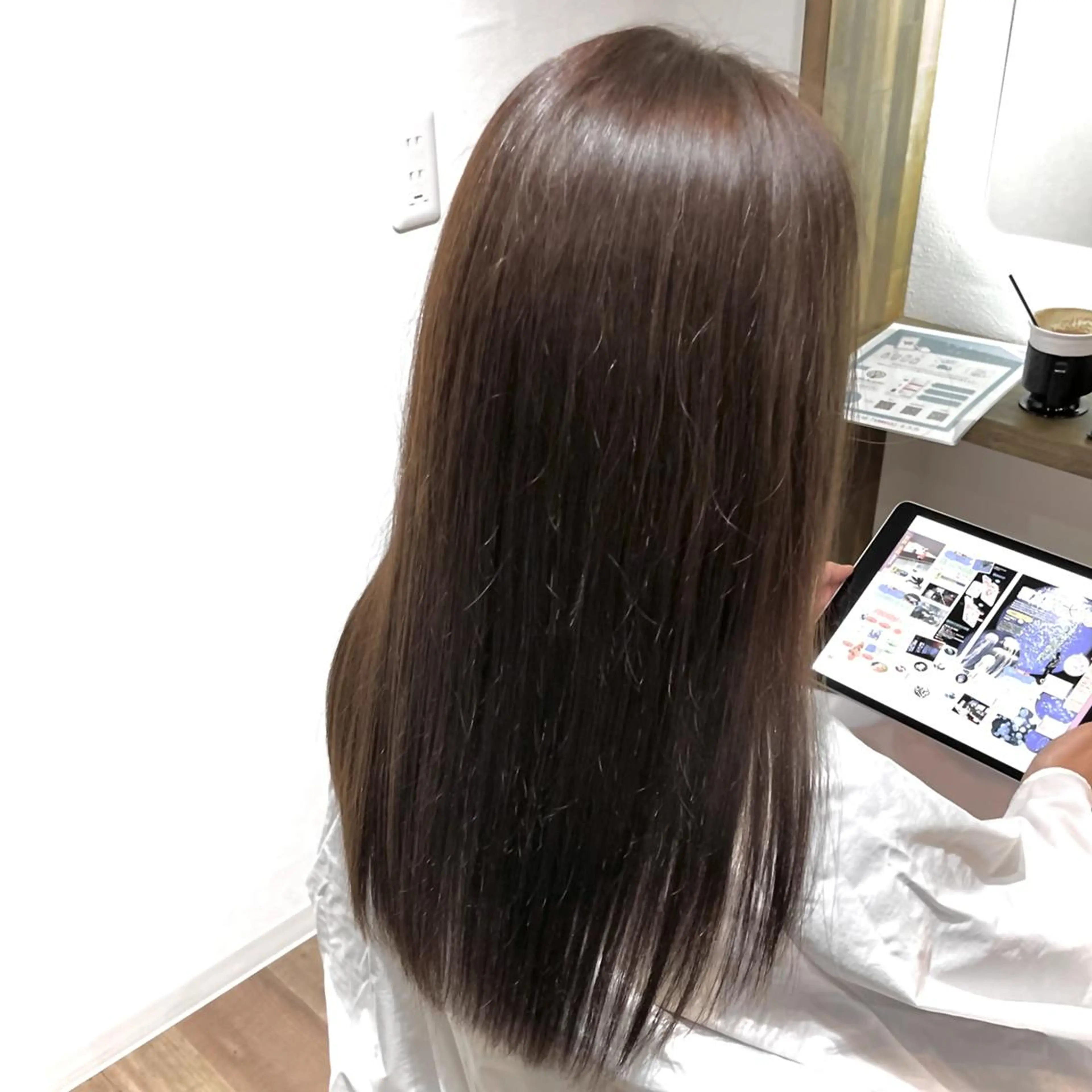 セミロング ヘアカラー トリートメント パーマPrivate SalonNoa名駅のヘアスタイル