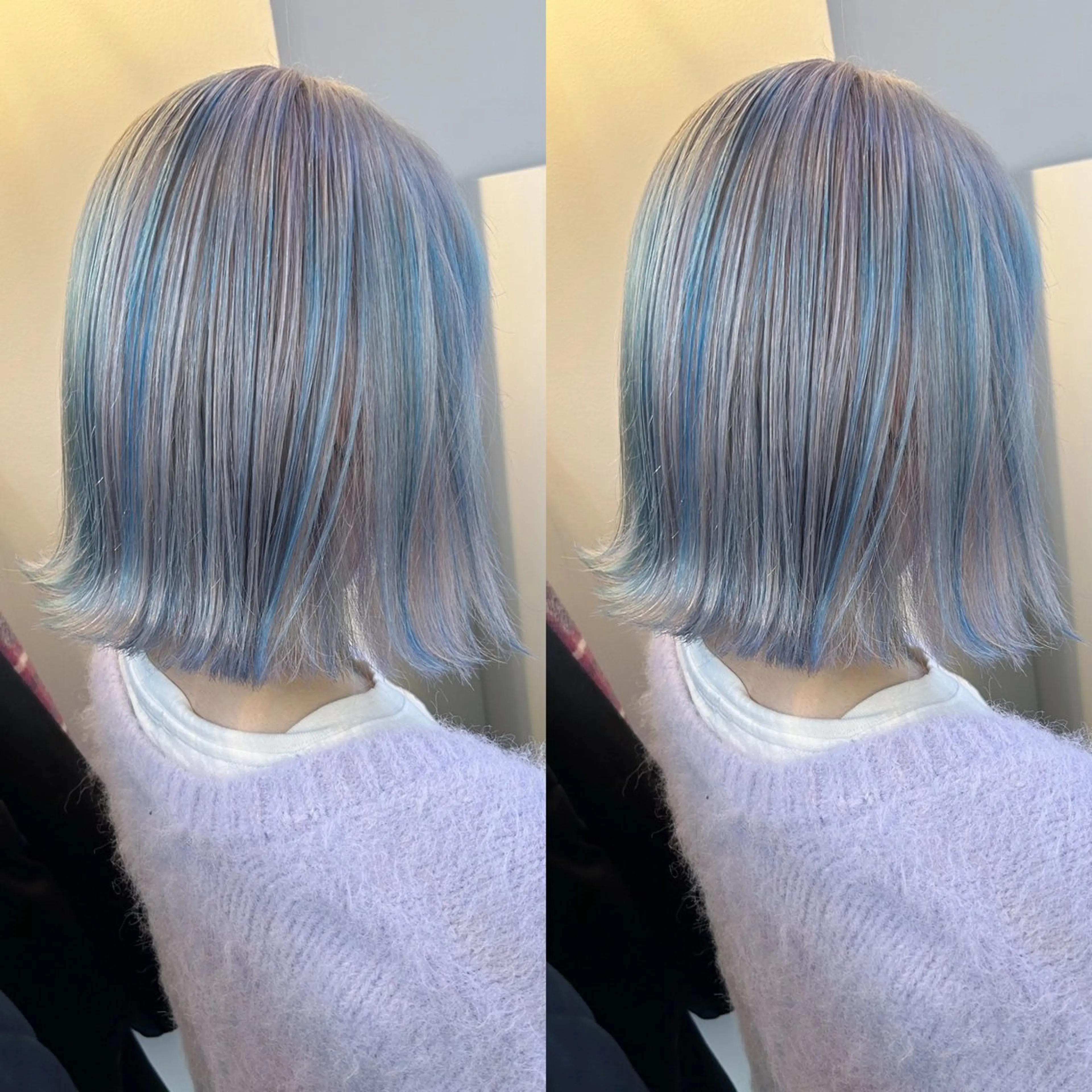 ミディアム カラー ヘアカラー トリートメント yoriダブルカラー 代表すがわらのヘアスタイル