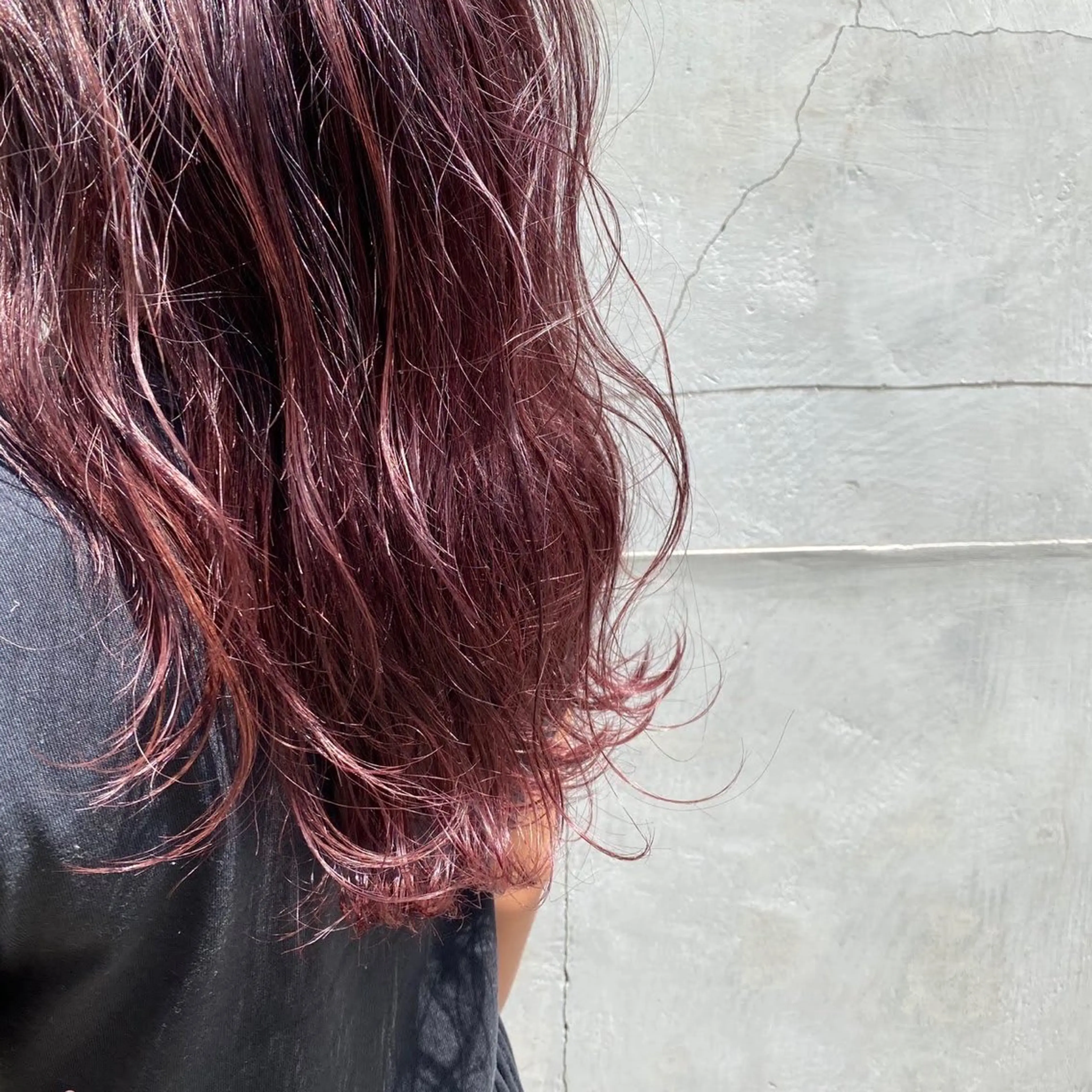 カラー ブリーチ ブリーチなしカラー レッドカラー Chouette .ayakaのヘアスタイル