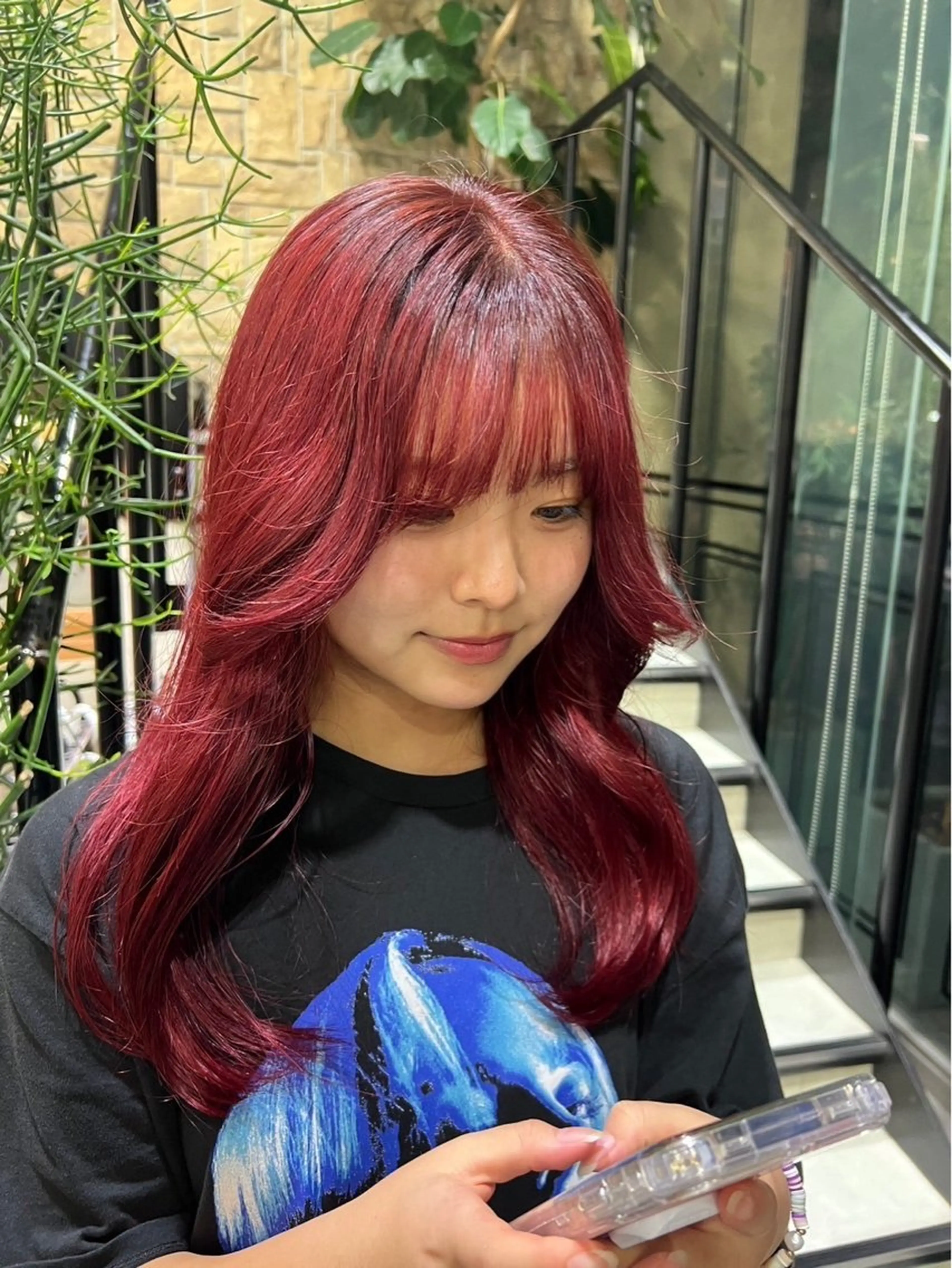 セミロング レイヤー／マツエク 💋𝑨𝑵𝑵𝑨のヘアスタイル