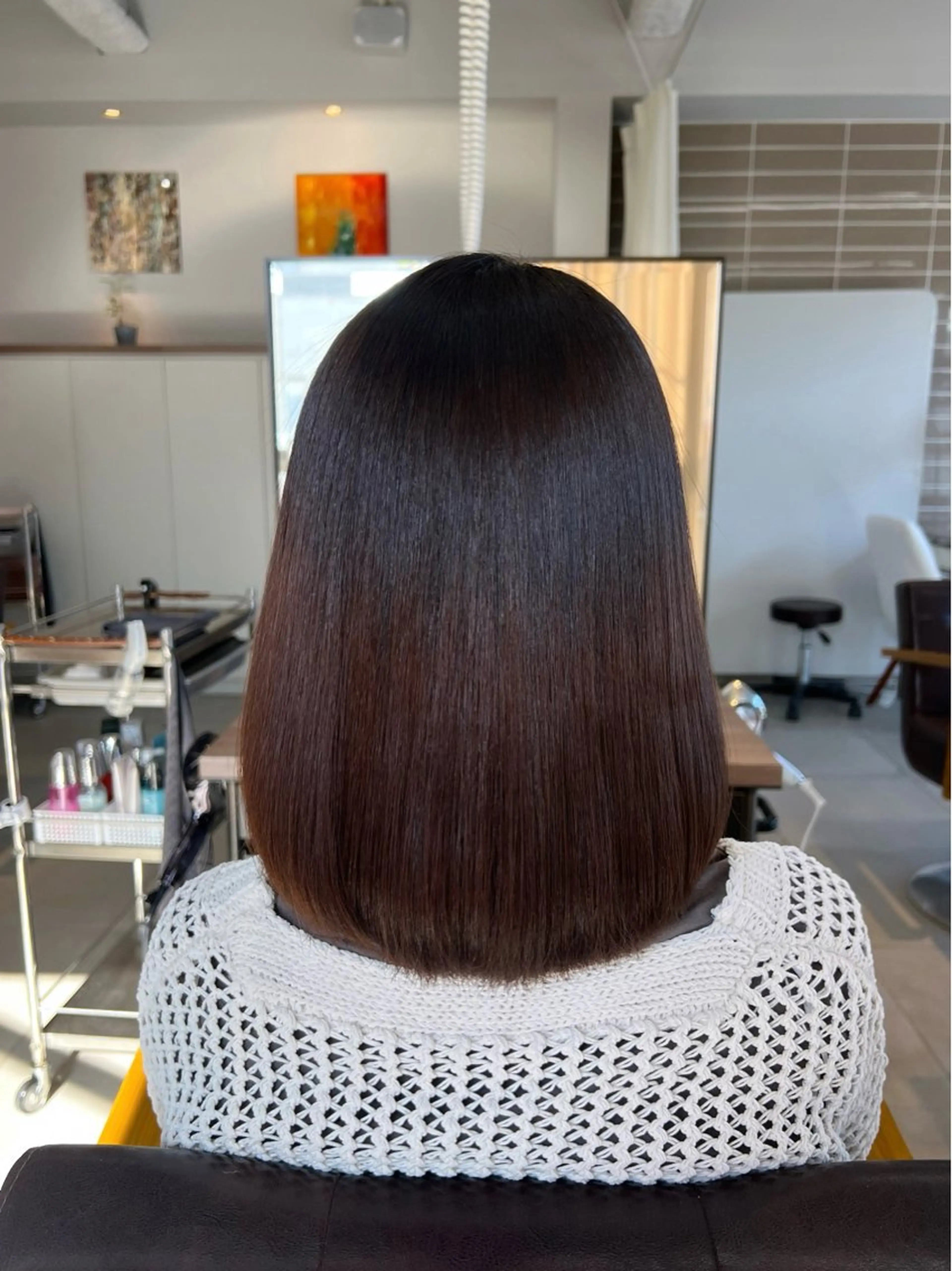 ミディアム 縮毛矯正 Kako🫧⭐️ アシスタント/モデルのヘアスタイル