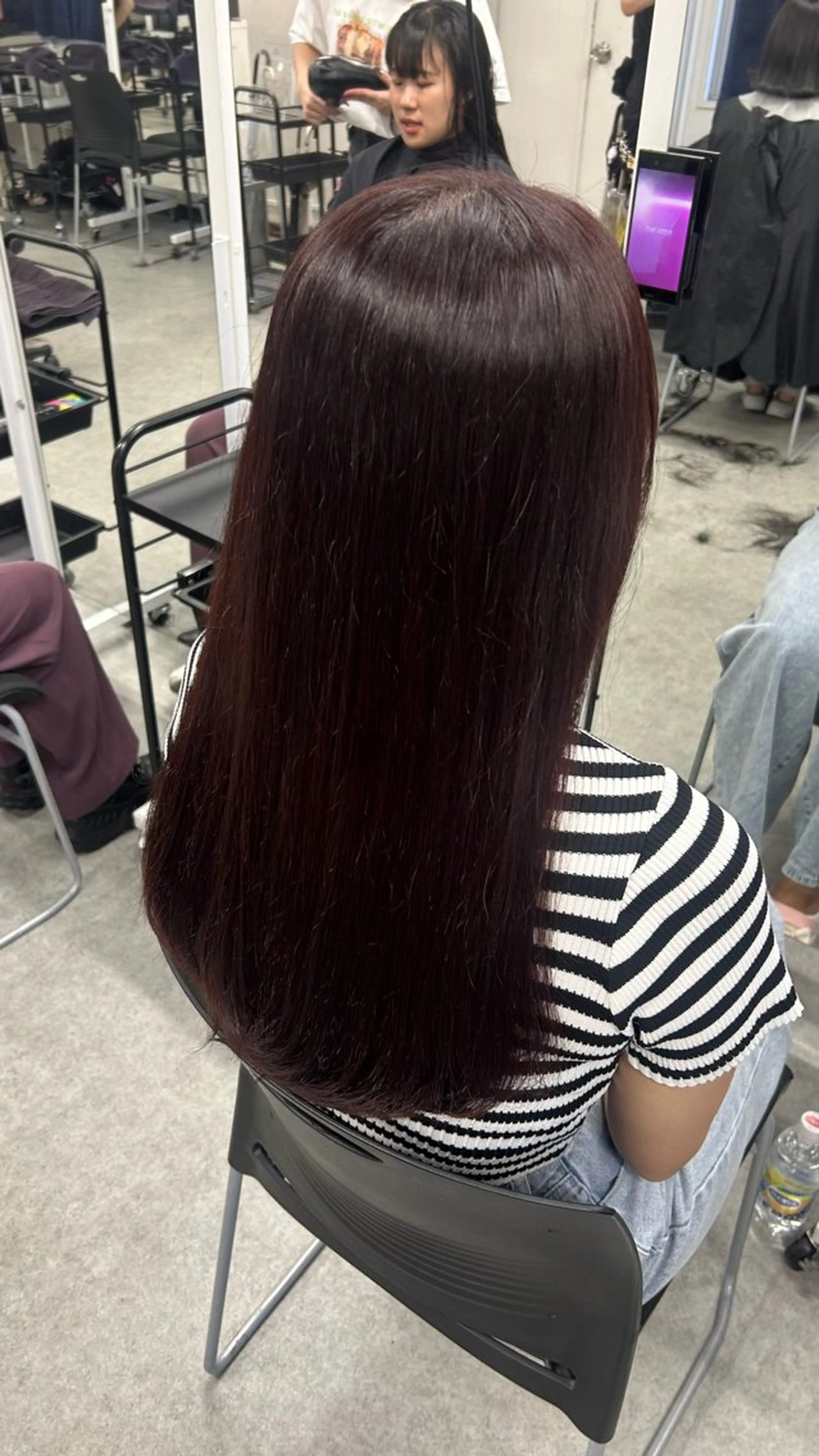 ロング カラー パーマ ヘアアレンジ メンズ キッズ ヘアカラー トリートメント 盛れ韓国ハイトーン 🎀Himari🎀のヘアスタイル