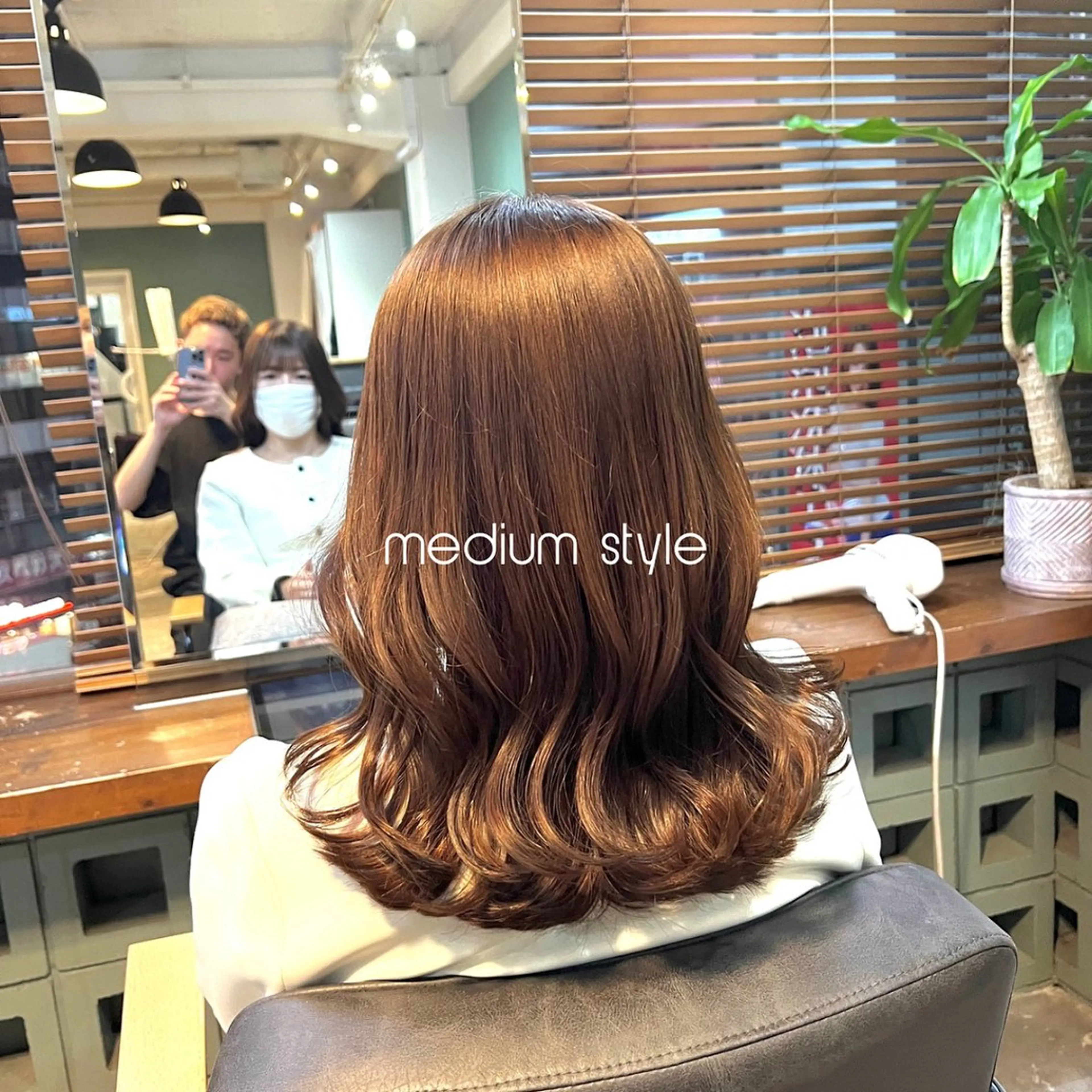 ミディアム カット トリートメント 髪質改善/美髪矯正/ ハッシュカット/韓国のヘアスタイル