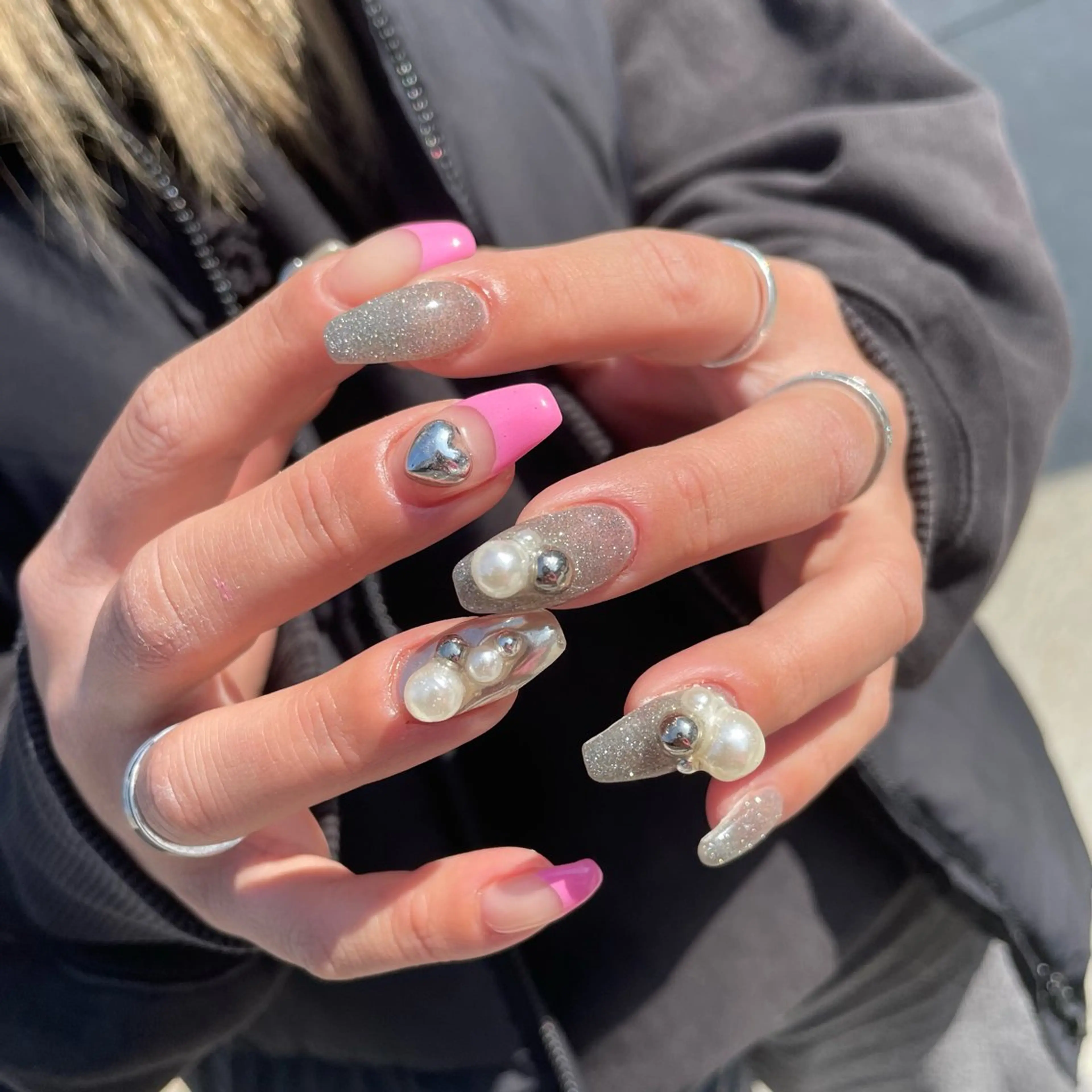 ネイル ハンドネイル Sea  nail by emaのネイルデザイン