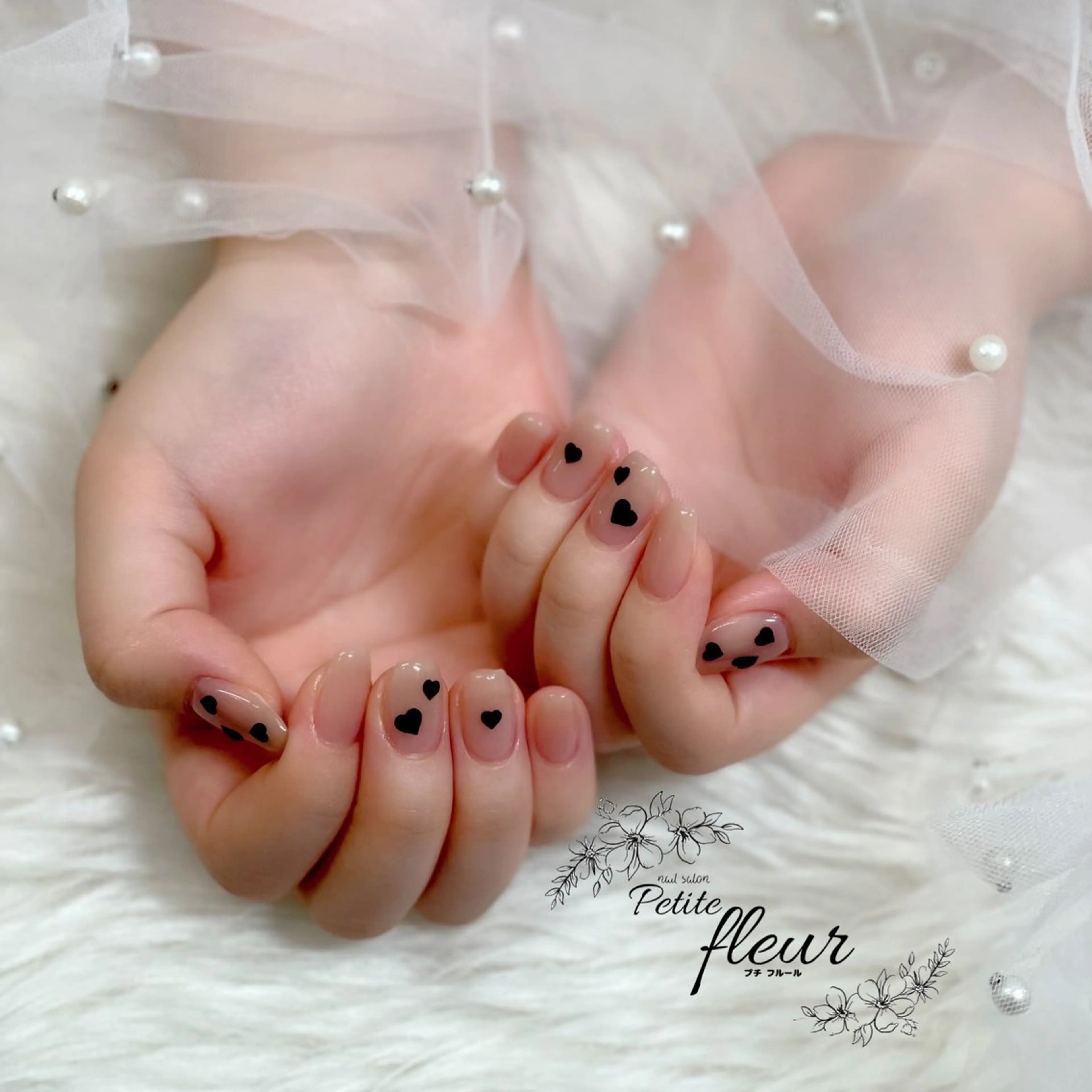 ネイル 持ち込み シンプルネイル ❁⃘*。Petite fleur❁⃘*りさのネイルデザイン