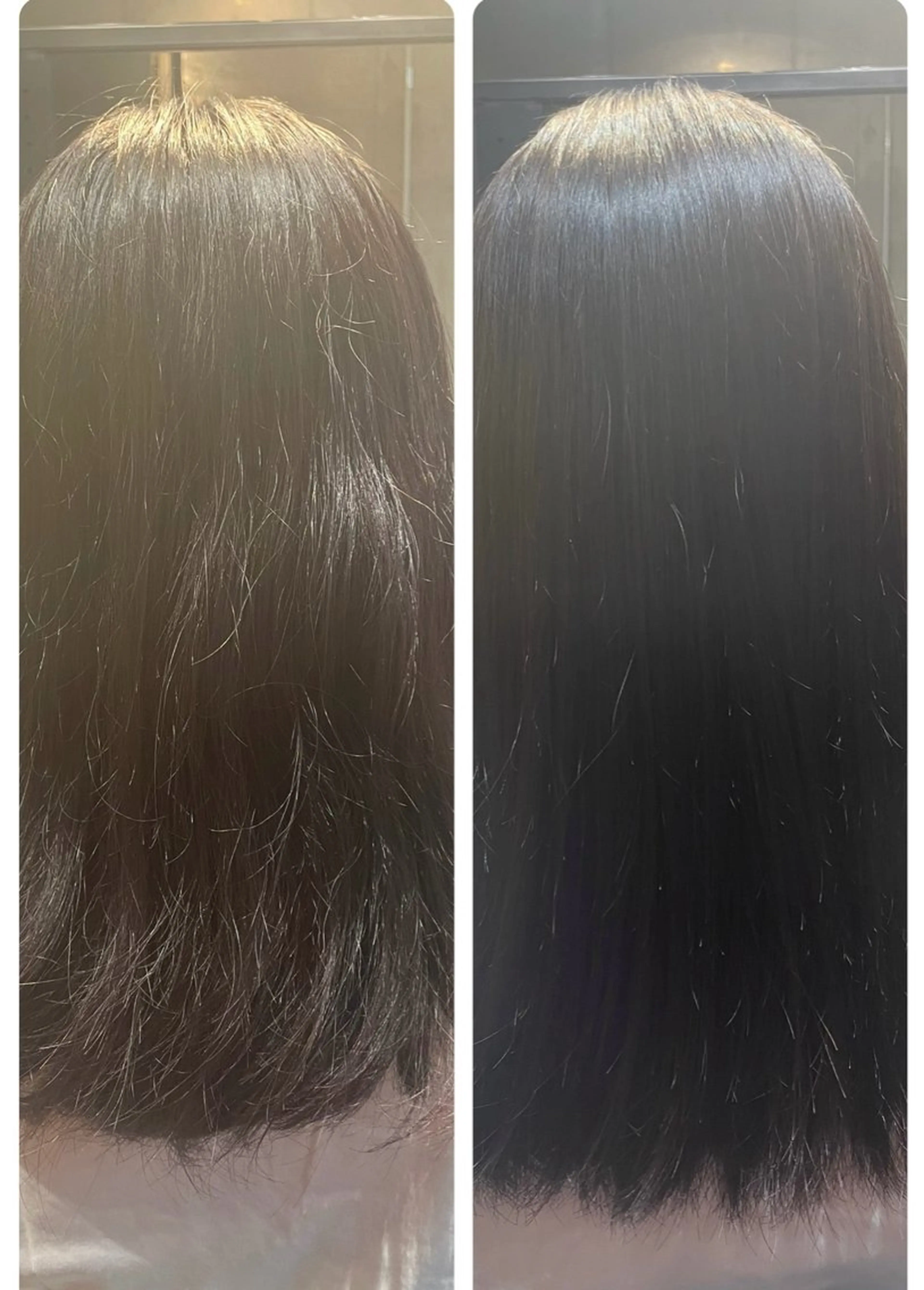 セミロング 髪質改善 縮毛矯正 トリートメント ブリーチカラー/ カット/安松龍一のヘアスタイル