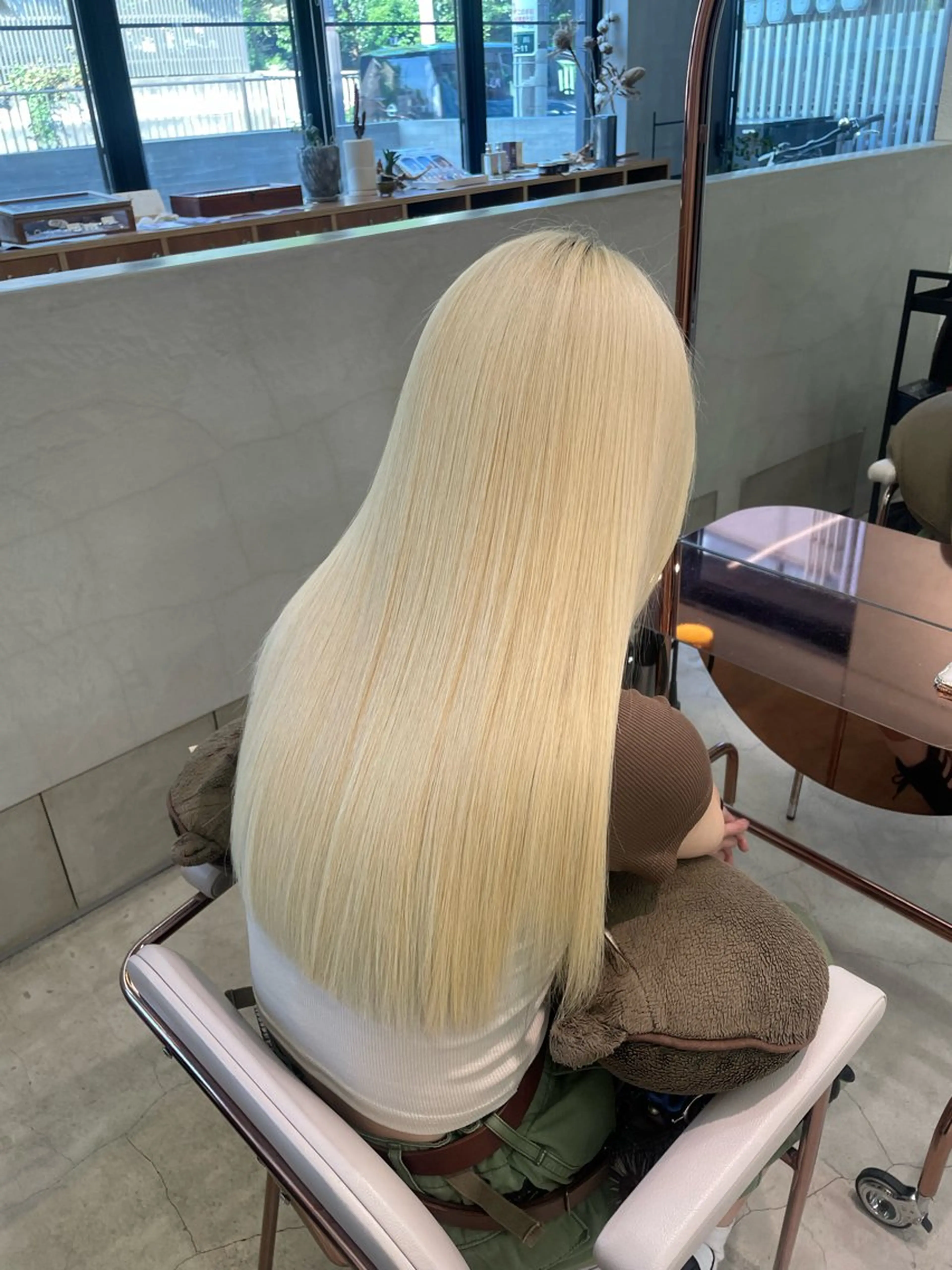 ロング カラー 髪質改善 トリートメント 鶴井 美空のヘアスタイル