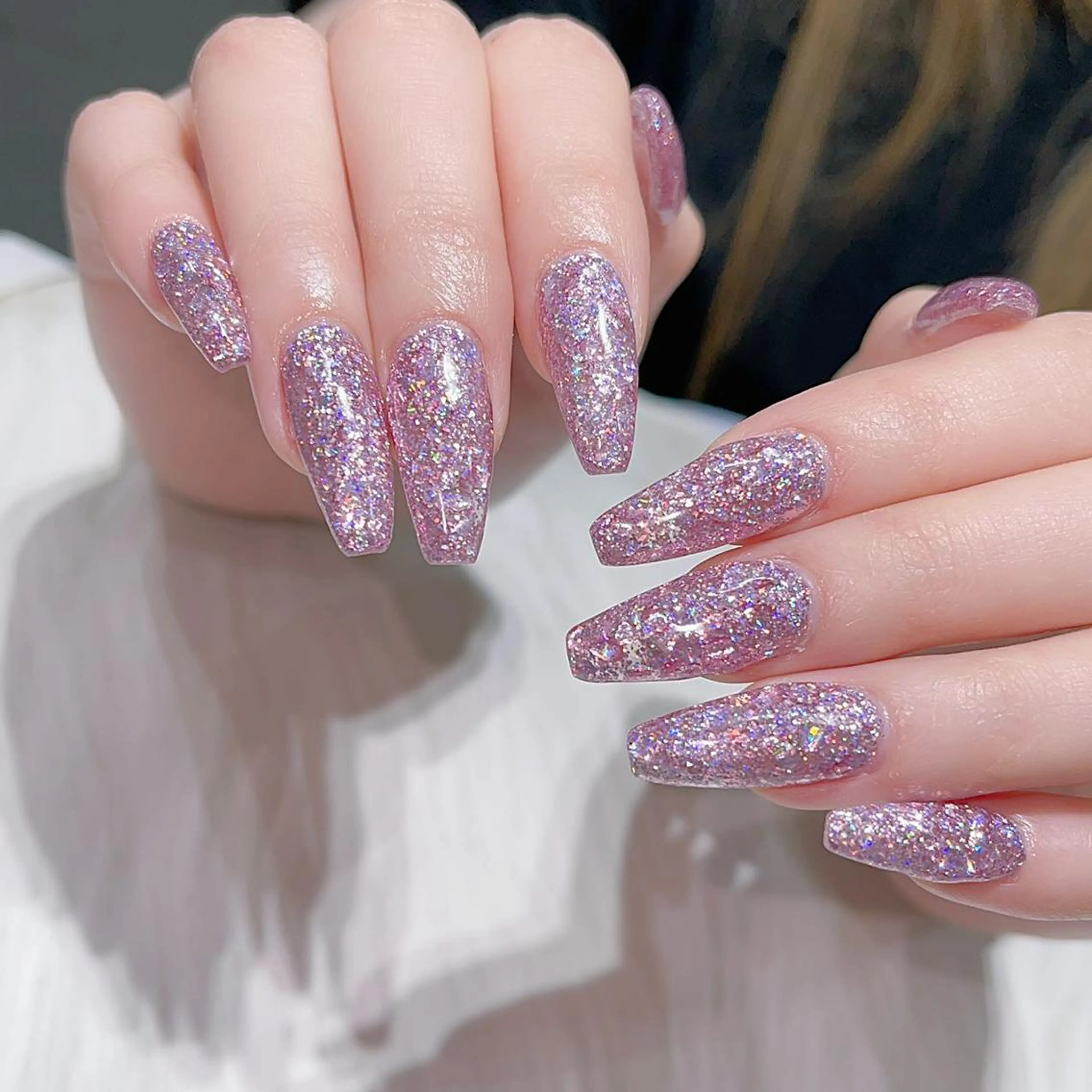 ネイル 長さ出し マグネットネイル ワンカラーネイル ネイルチップ Queens マオのネイルデザイン