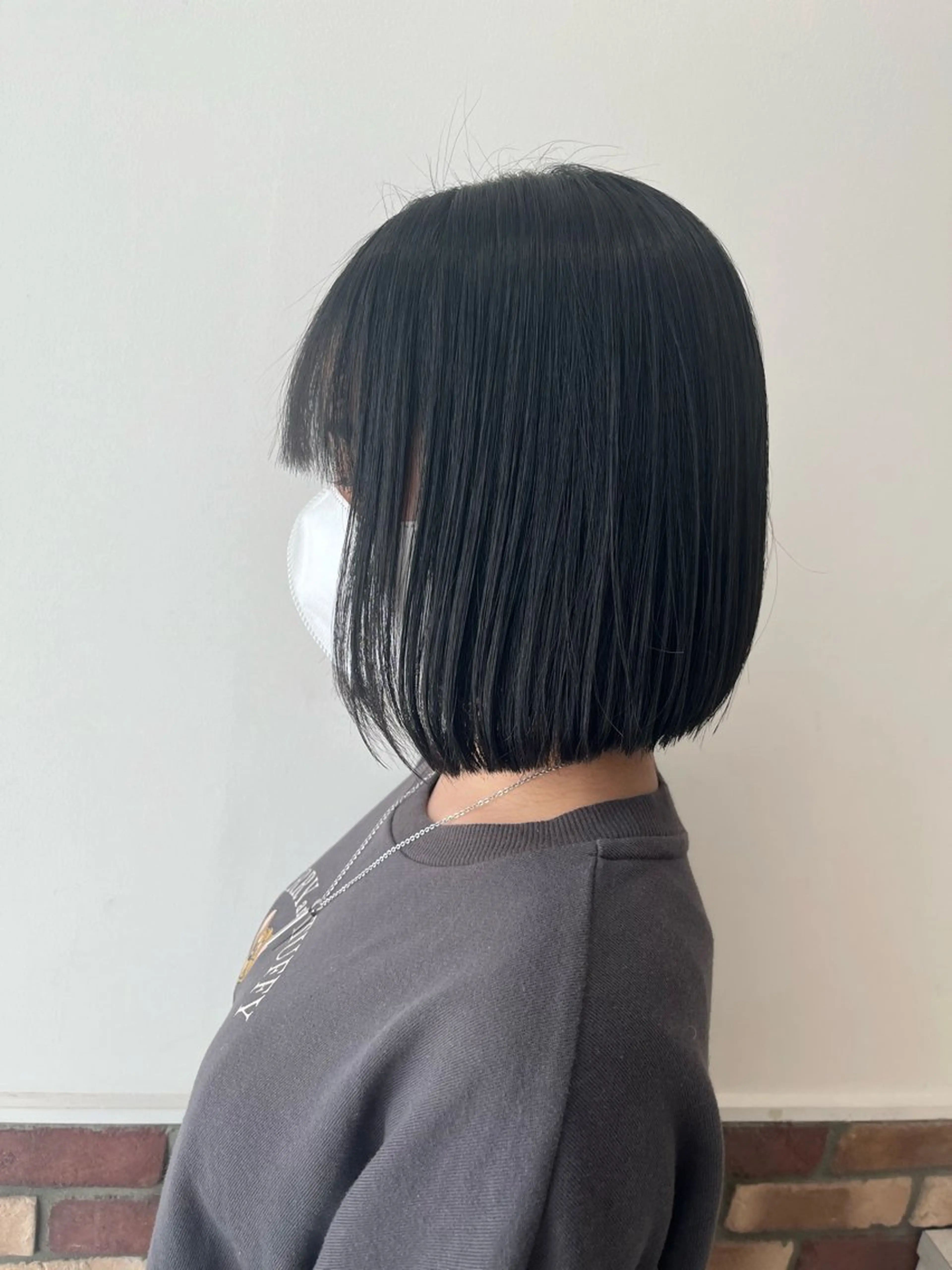 縮毛矯正 ボブ🍊暖色カラー 浅草【Bob美容師】のヘアスタイル